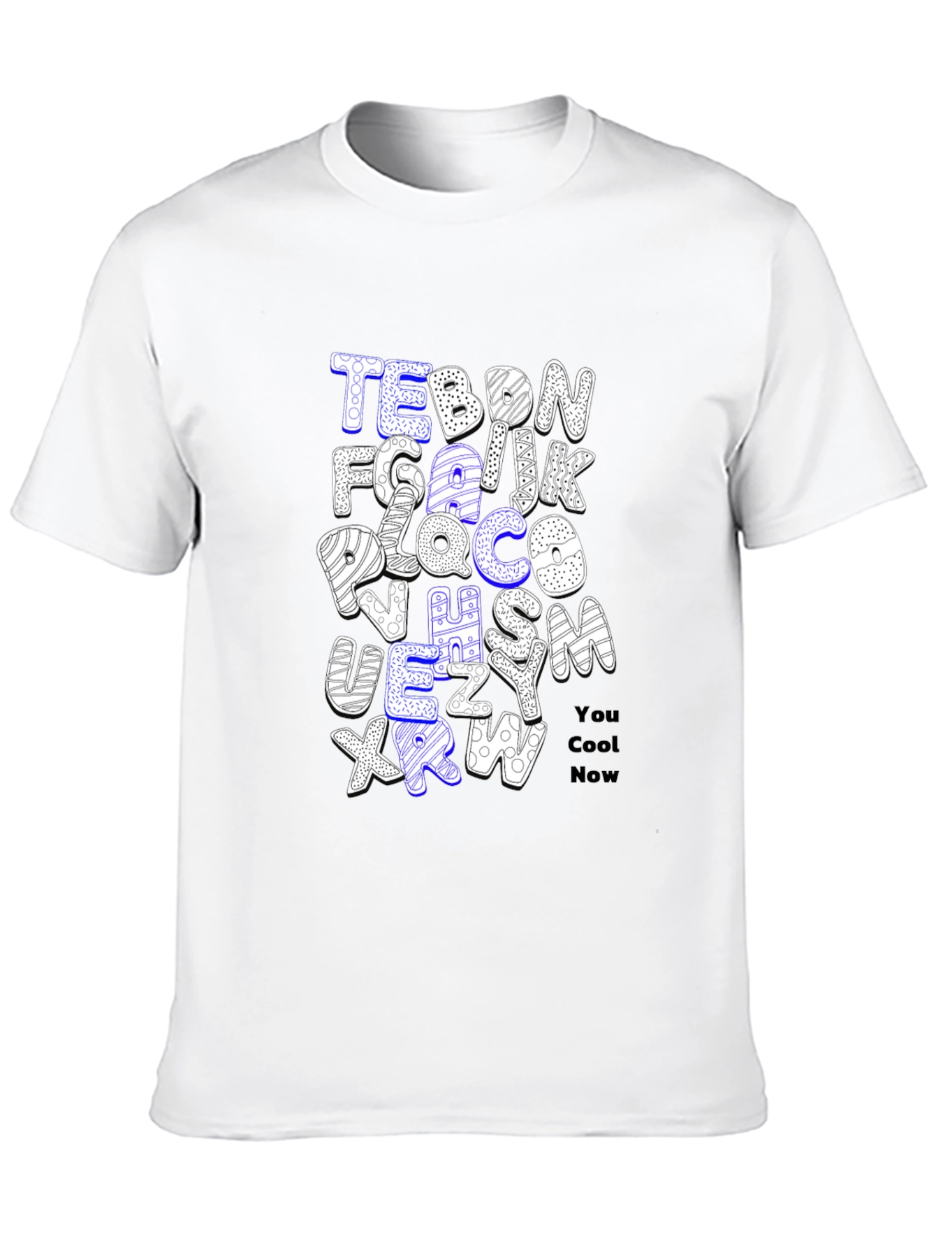 Black Alphabet Letter T-Shirt - You Cool Now view 10