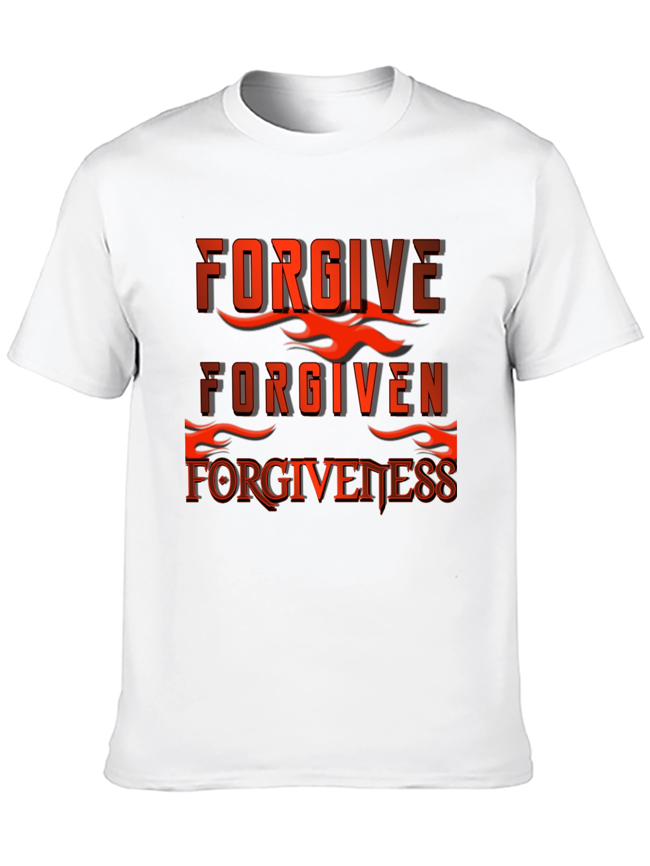 Black Forgive Forgiven Forgiveness Graphic T-Shirt view 10