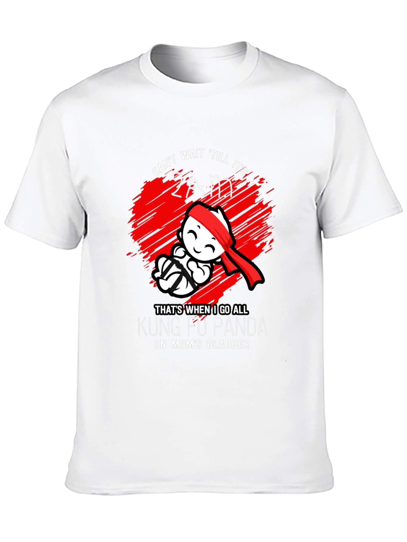 Black Kung Fu Panda Mom's Bladder Funny T-Shirt view 10