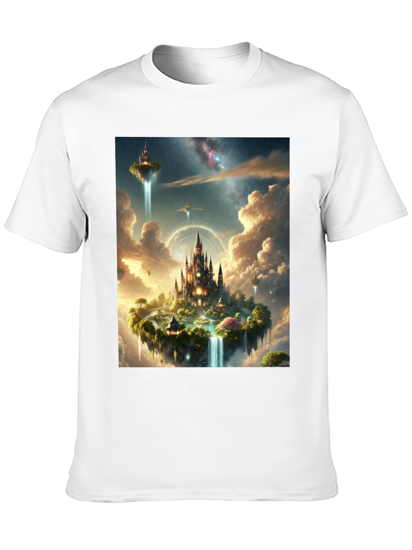 Black Fantasy Island Graphic Tee - Black Cotton Shirt view 10