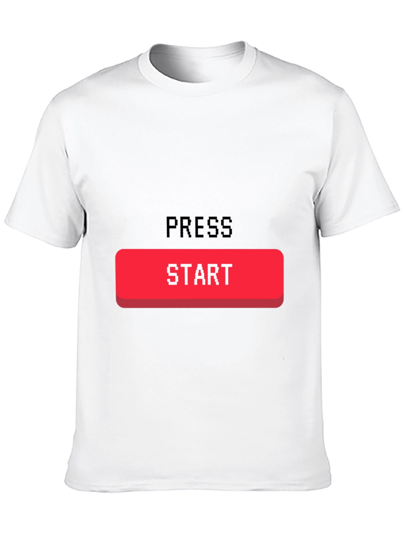 Black Press Start Gaming T-Shirt - Retro Gamer Tee view 10