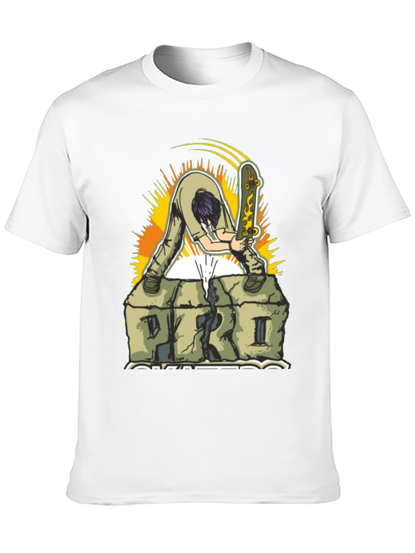 Black Skate Park Graphic Tee - Black Cotton Blend view 10