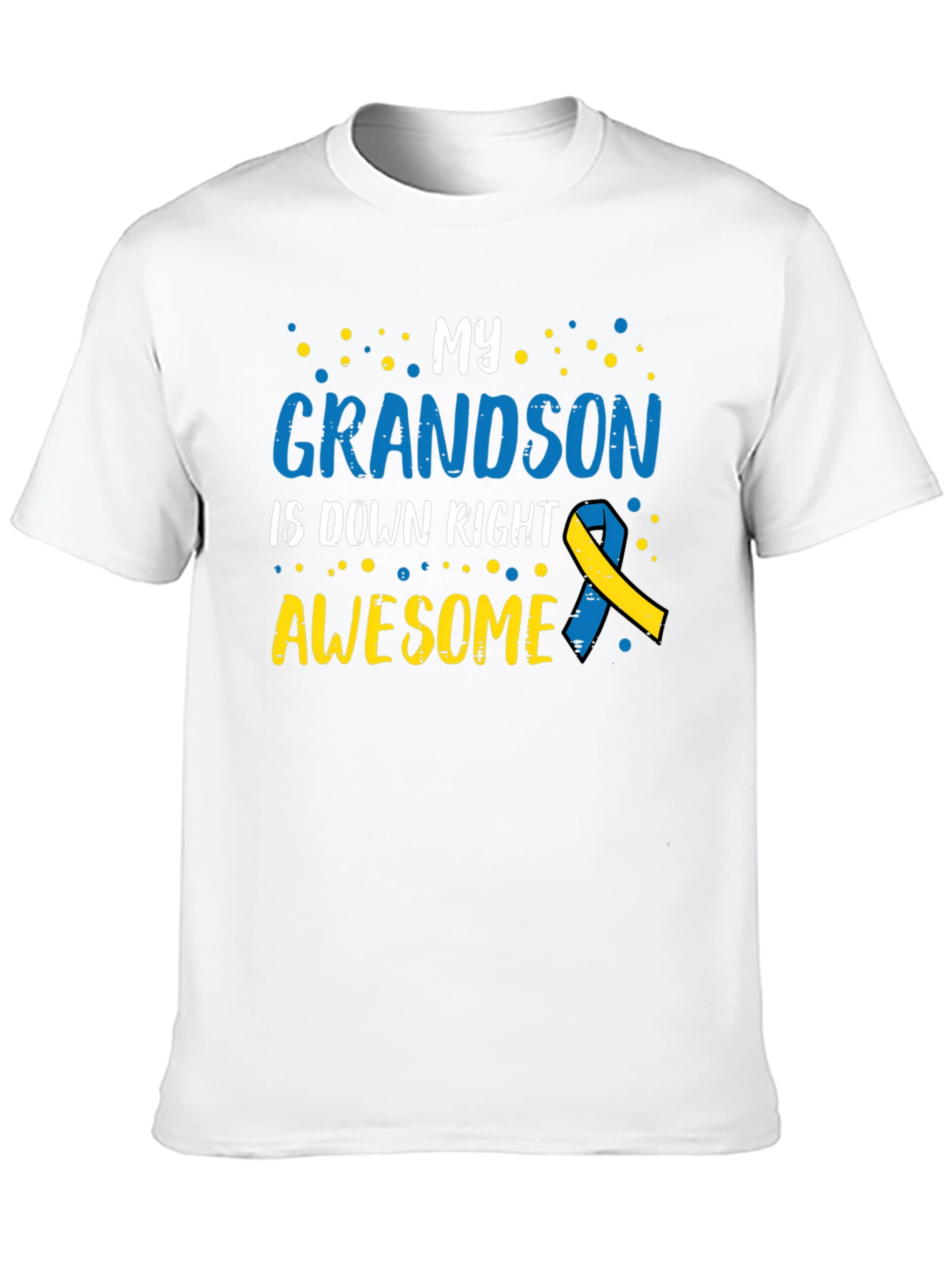 Black My Grandson is Down Right Awesome T-Shirt view 10