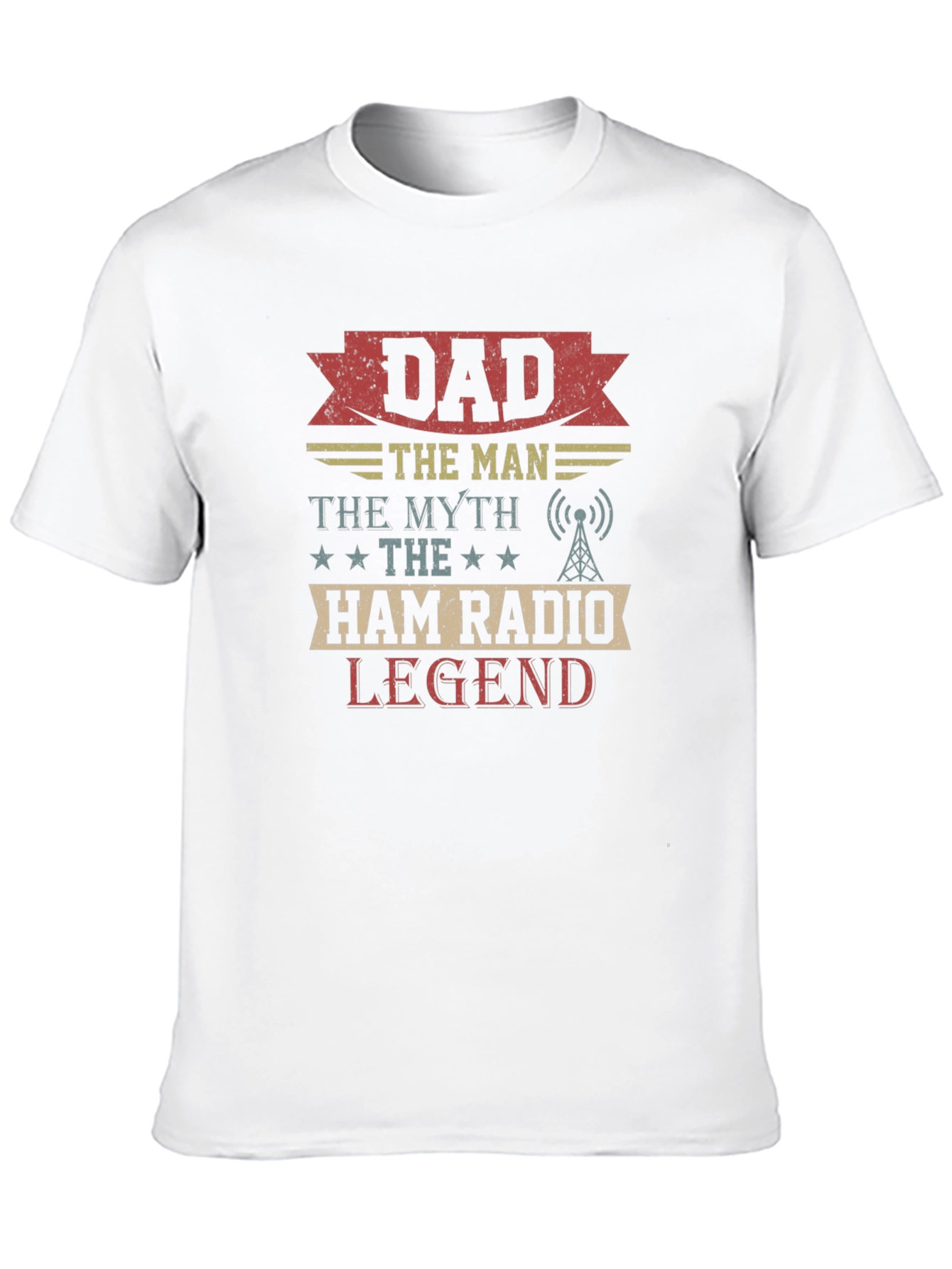 Black Dad Ham Radio Legend T-Shirt view 10