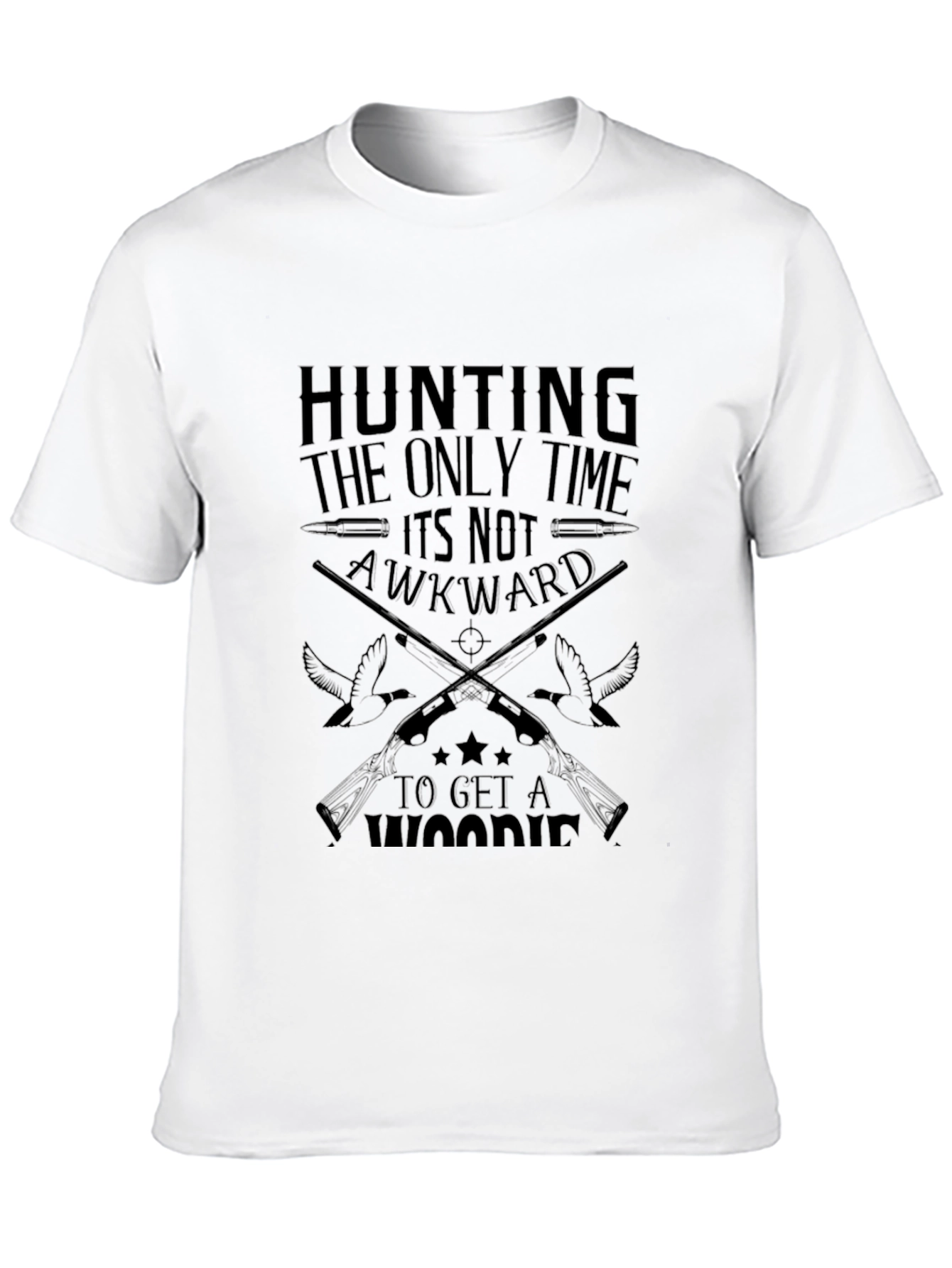Black Hunting T-Shirt - The Only Time It's Not Awkward view 10