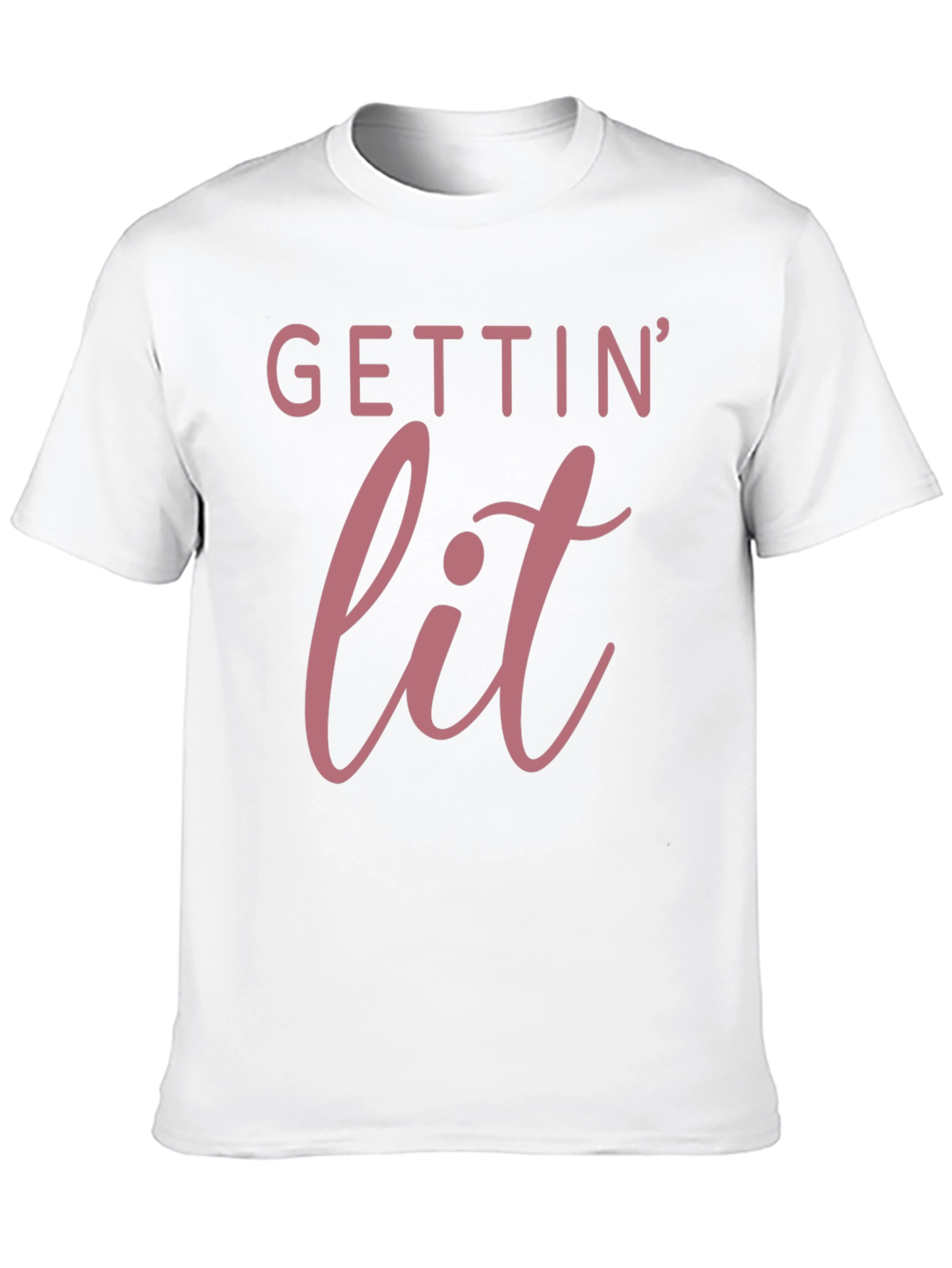 Black Gettin' Lit T-Shirt - Black Casual Tee view 10