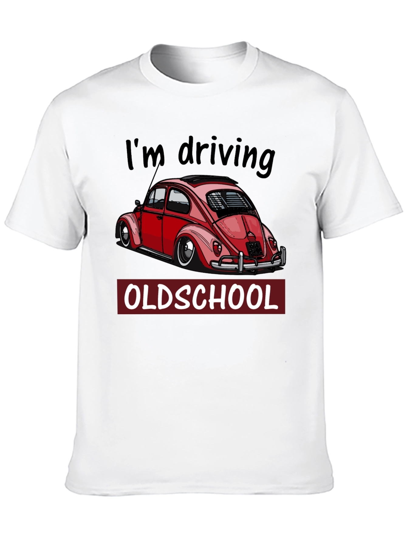 Black I'm Driving Oldschool T-Shirt - Classic Car Tee view 10
