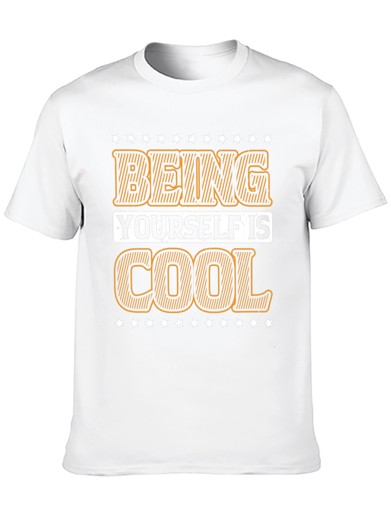 Black Being Yourself is Cool Black Graphic Tee view 10