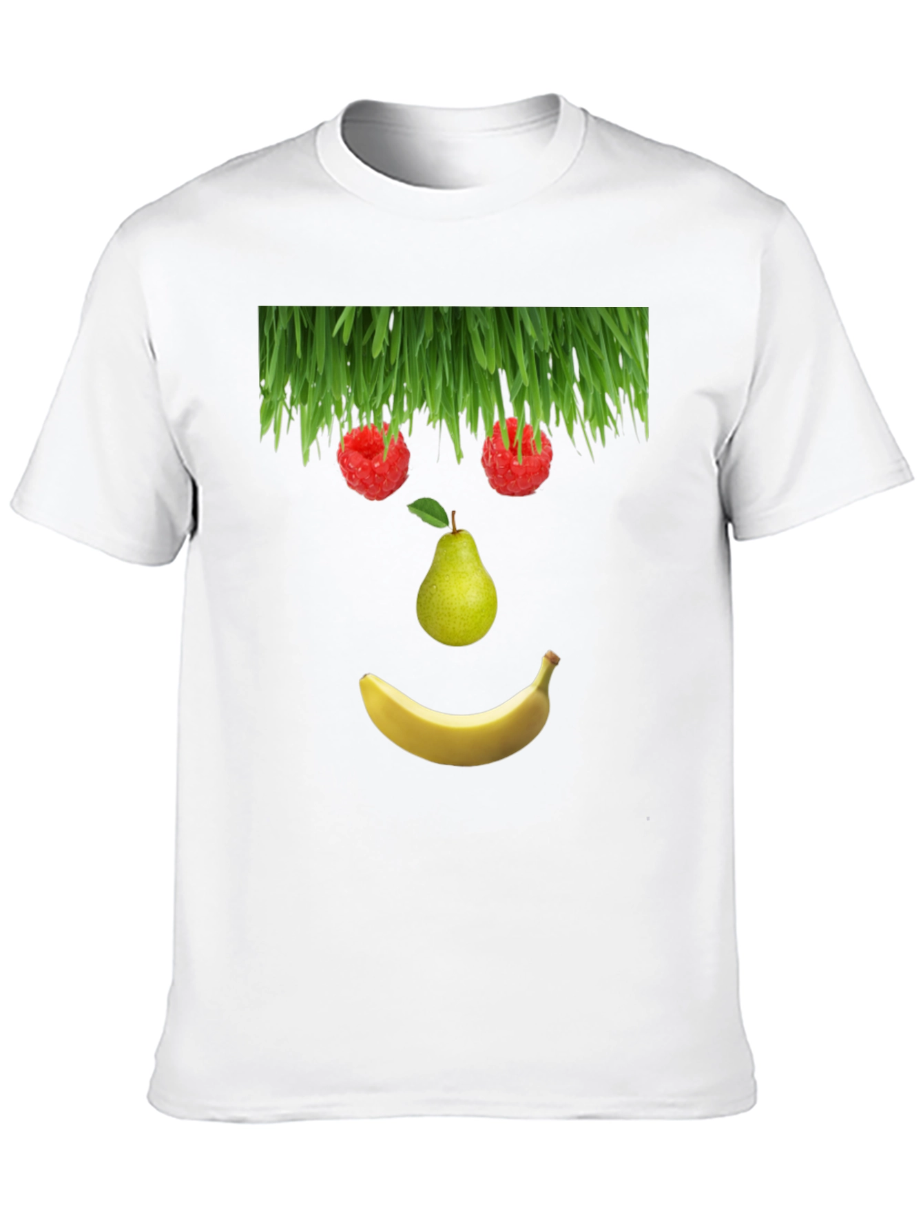 Black Fruit Face Graphic Black T-Shirt view 10