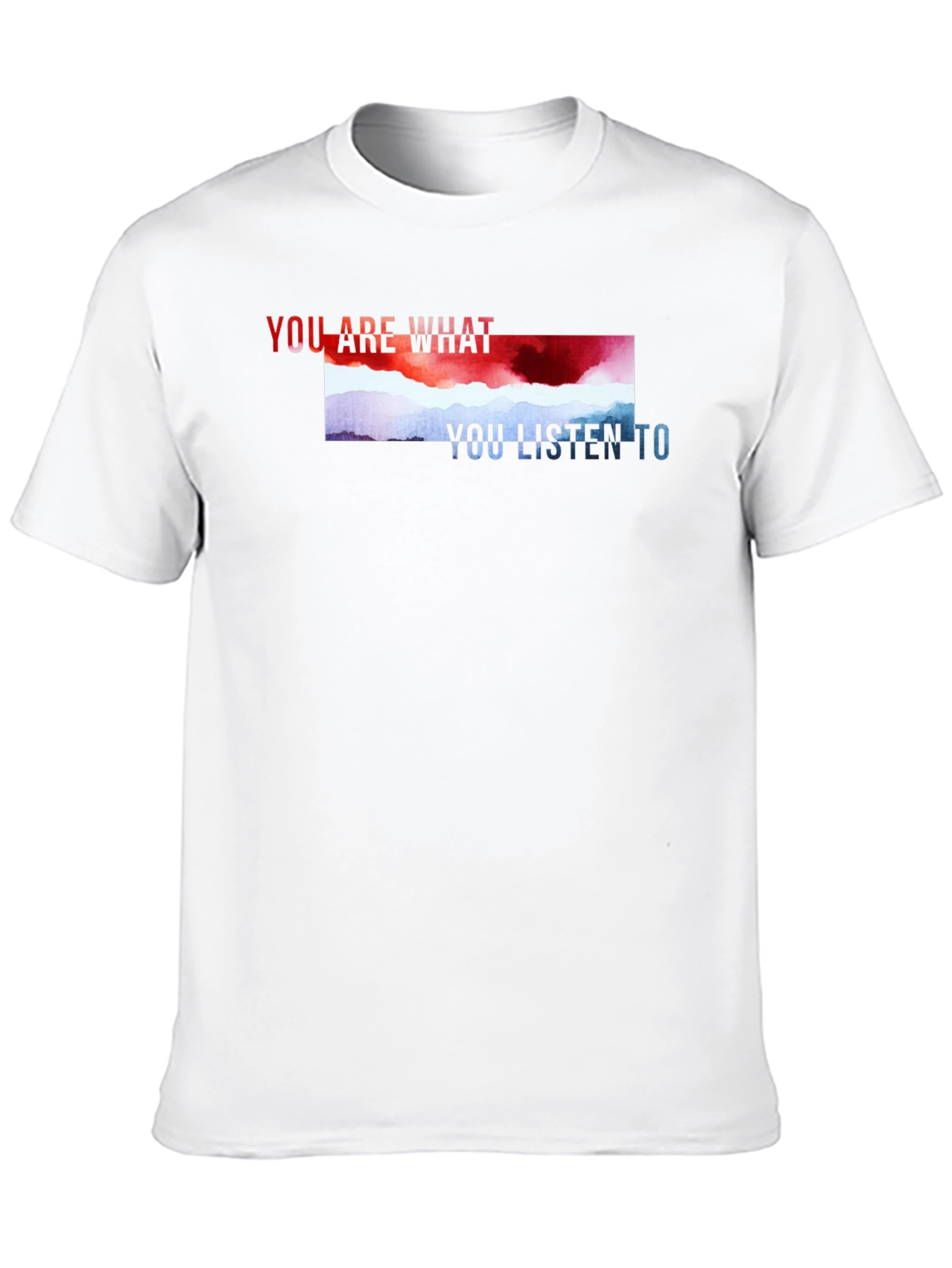 Black You Are What You Listen To Graphic Tee view 10