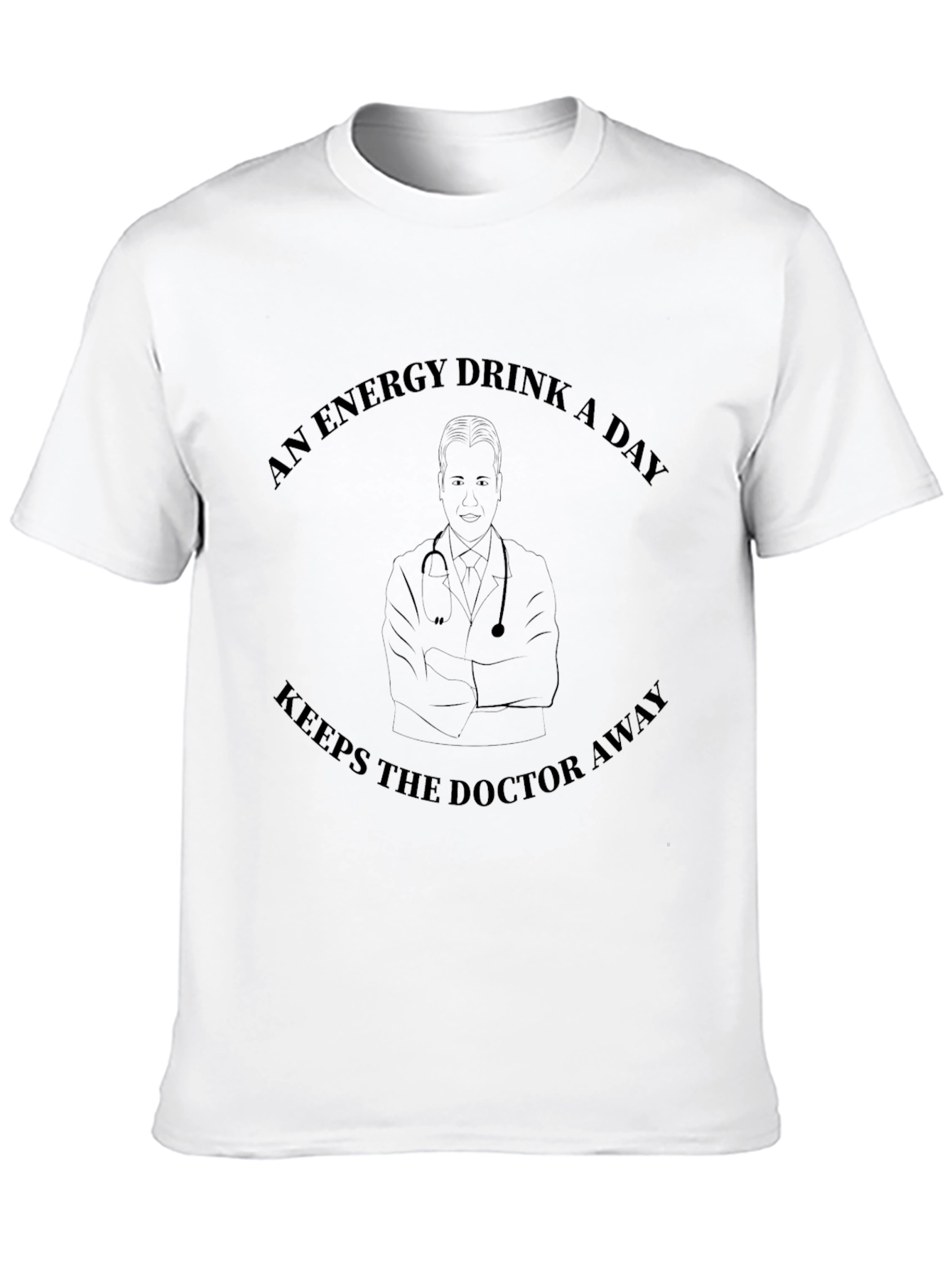Black Energy Drink Doctor Graphic T-Shirt view 10