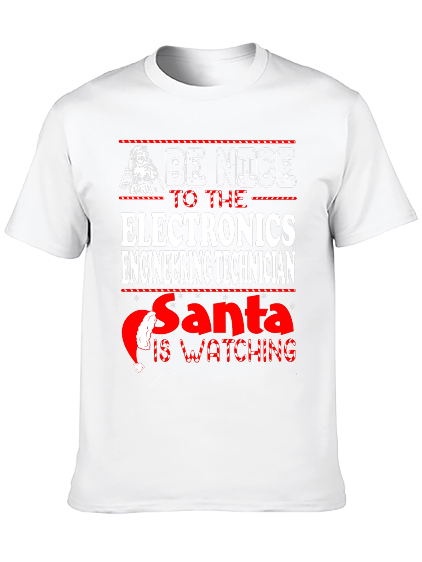 Black Electronics Engineering Technician Christmas T-Shirt view 10
