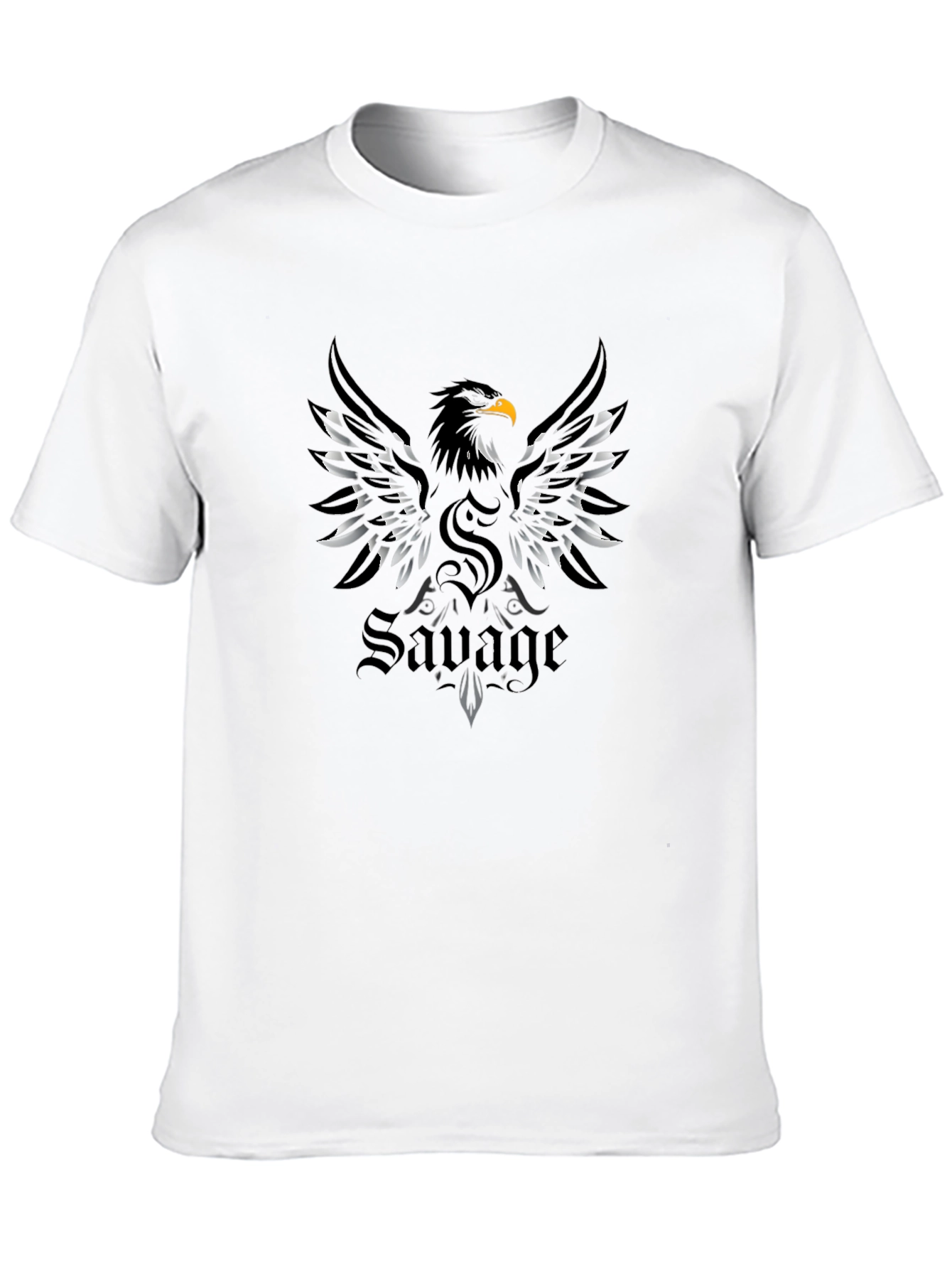 Black Savage Eagle Graphic T-Shirt | Bold Design view 10