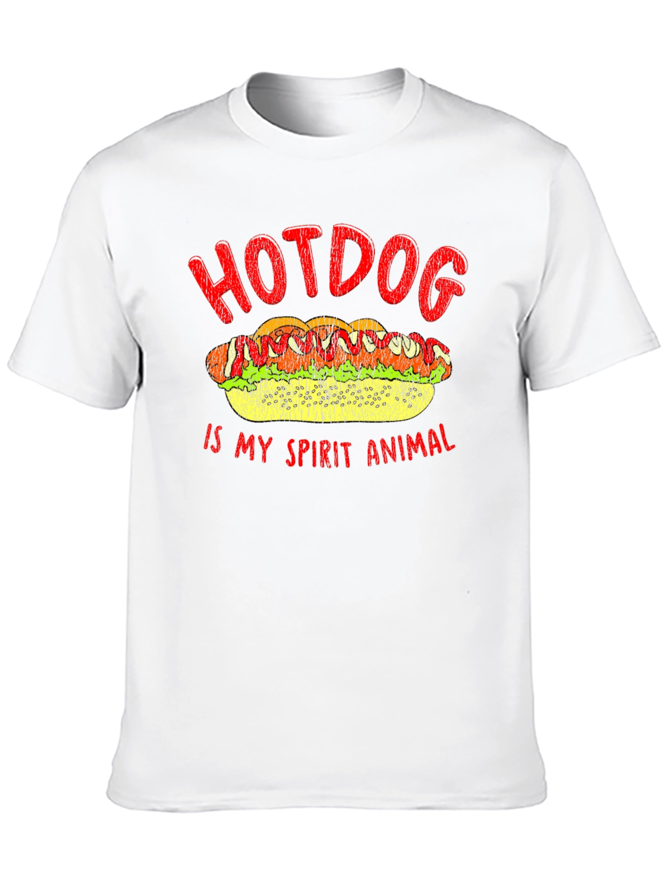 Black Hotdog Spirit Animal T-Shirt - Foodie Tee view 10