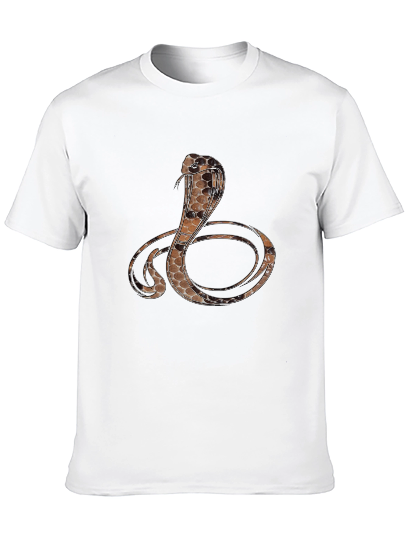 Black Cobra Graphic Print Black T-Shirt view 10