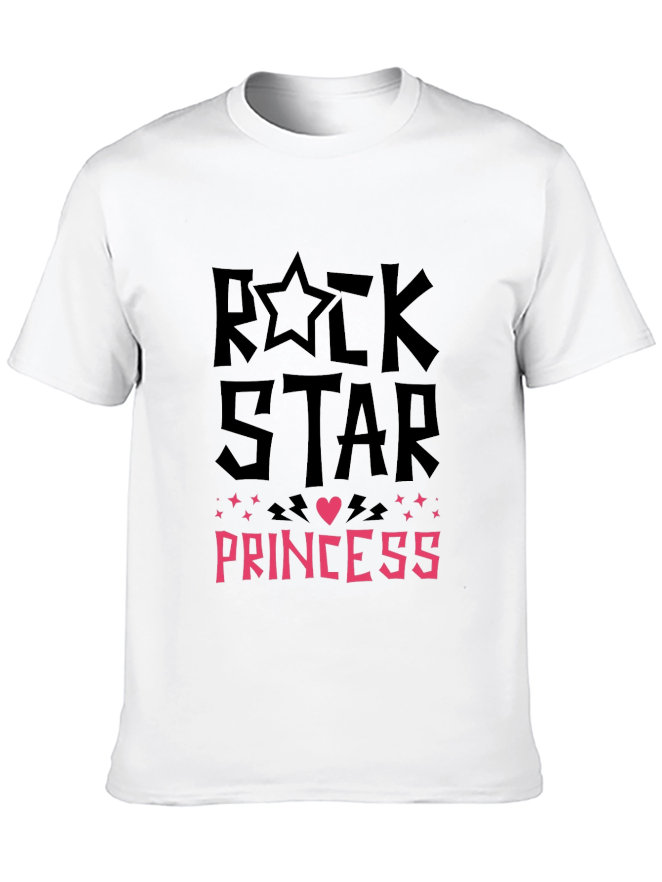Black Rock Star Princess T-Shirt - Black Graphic Tee view 10