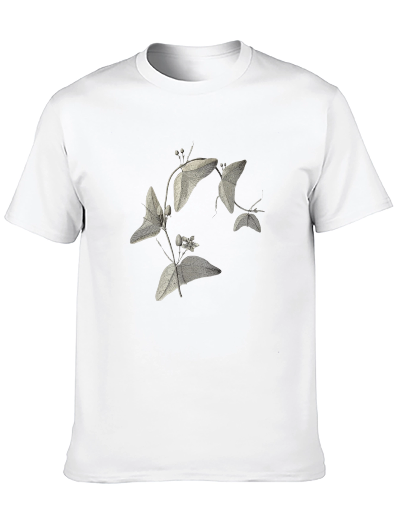 Botanical Print Black T-Shirt - 10