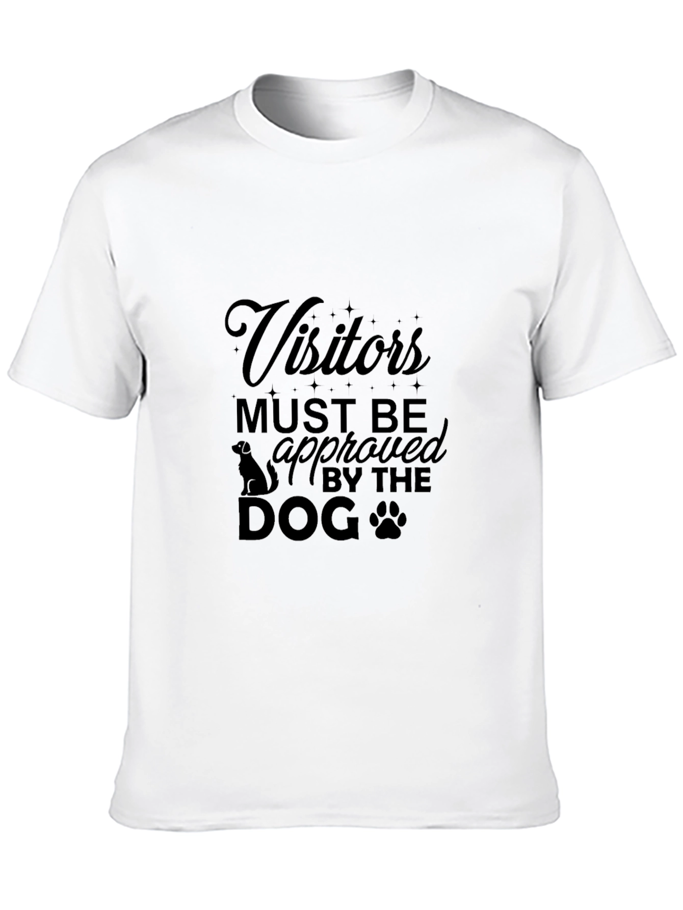 Black Visitors Must Be Approved By The Dog T-Shirt view 10