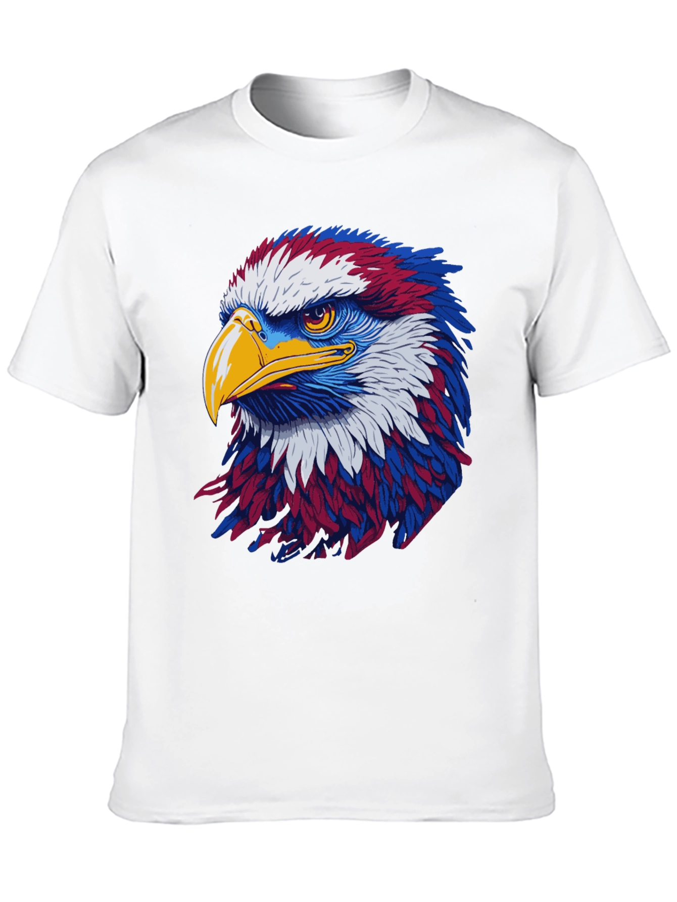Black Patriotic Eagle Graphic Black T-Shirt view 10