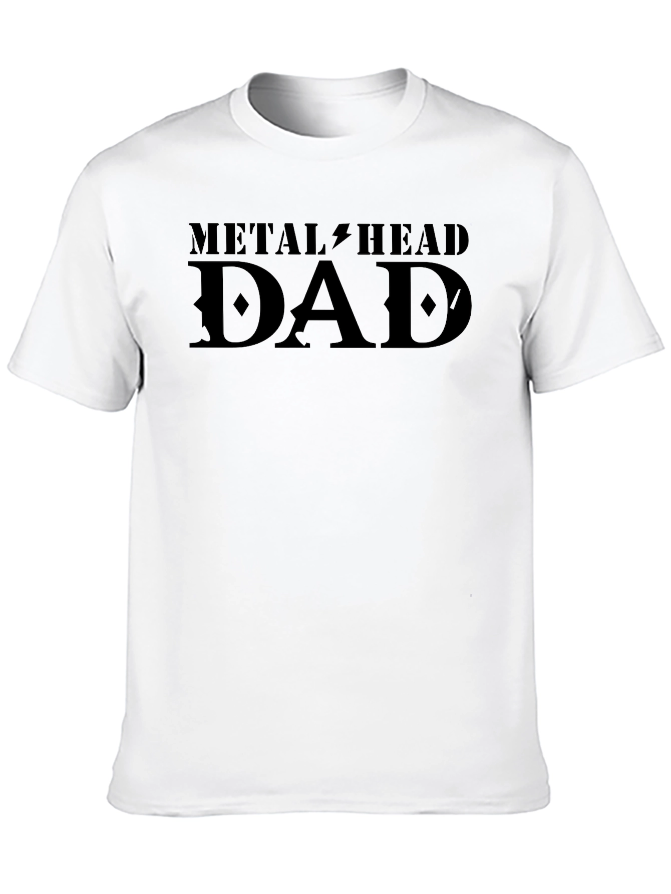 Black Metalhead Dad T-Shirt - Black Graphic Tee for Rocker Fathers view 10
