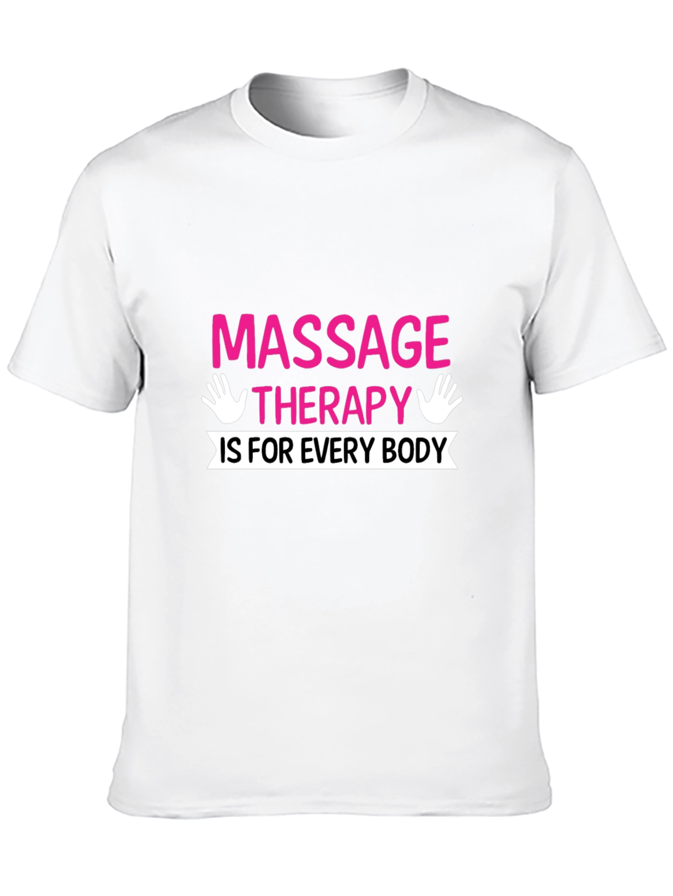 Black Massage Therapy T-Shirt - Unisex Graphic Tee view 10