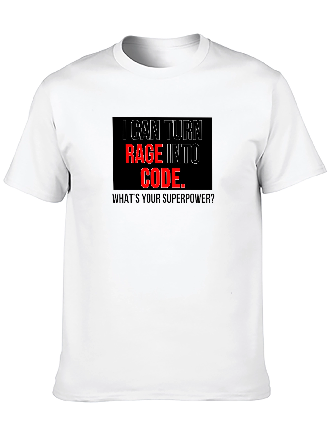Black Rage to Code Graphic T-Shirt view 10