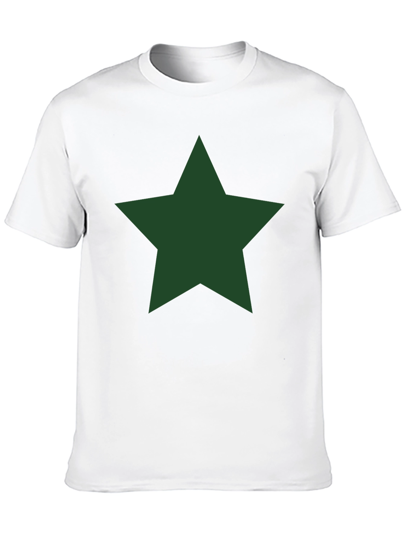 Black Star Graphic Tee - Classic Crew Neck Black T-Shirt view 10