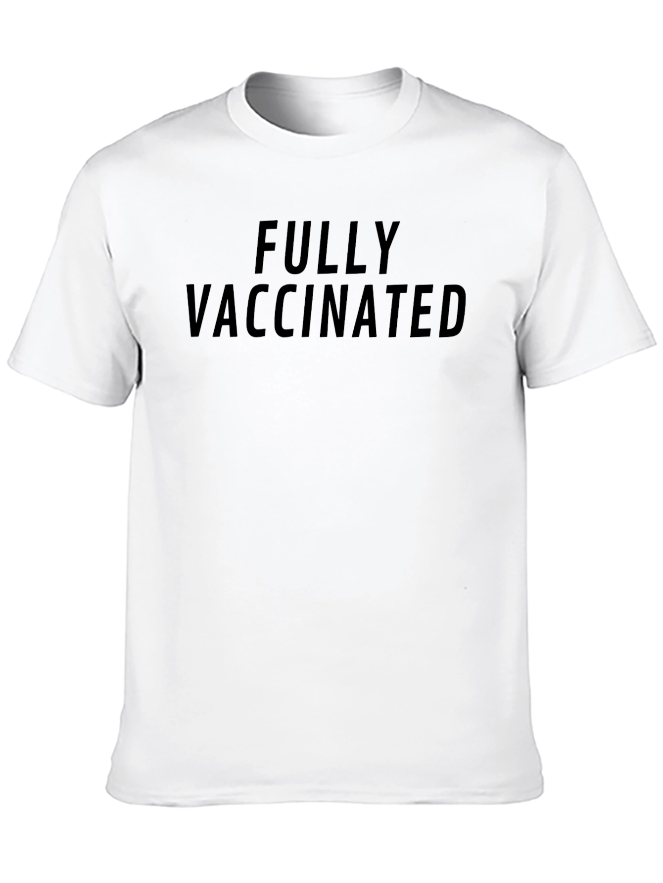 Black Fully Vaccinated T-Shirt - Premium Quality Cotton view 10