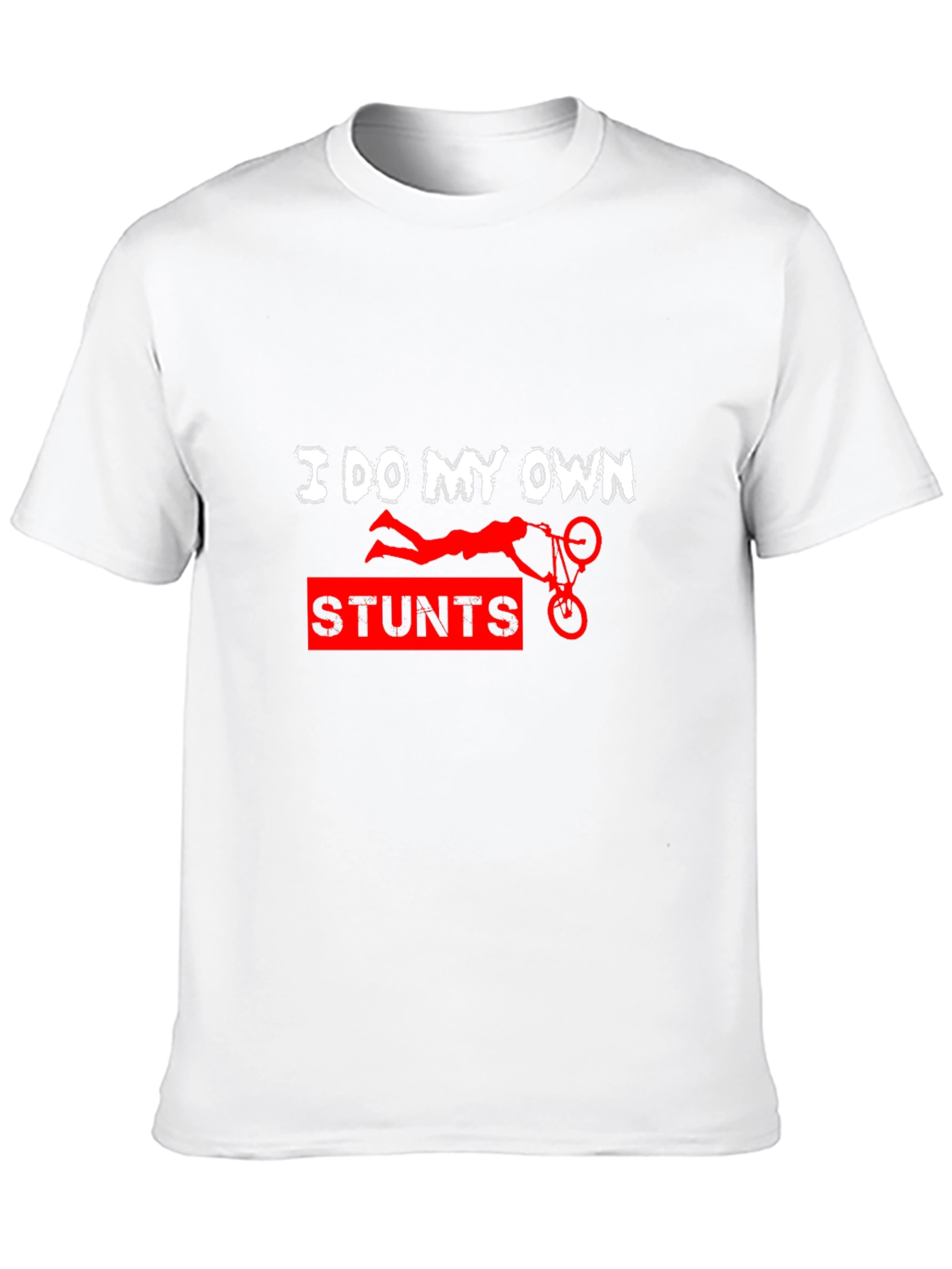 Black I Do My Own Stunts Funny Graphic Tee view 10