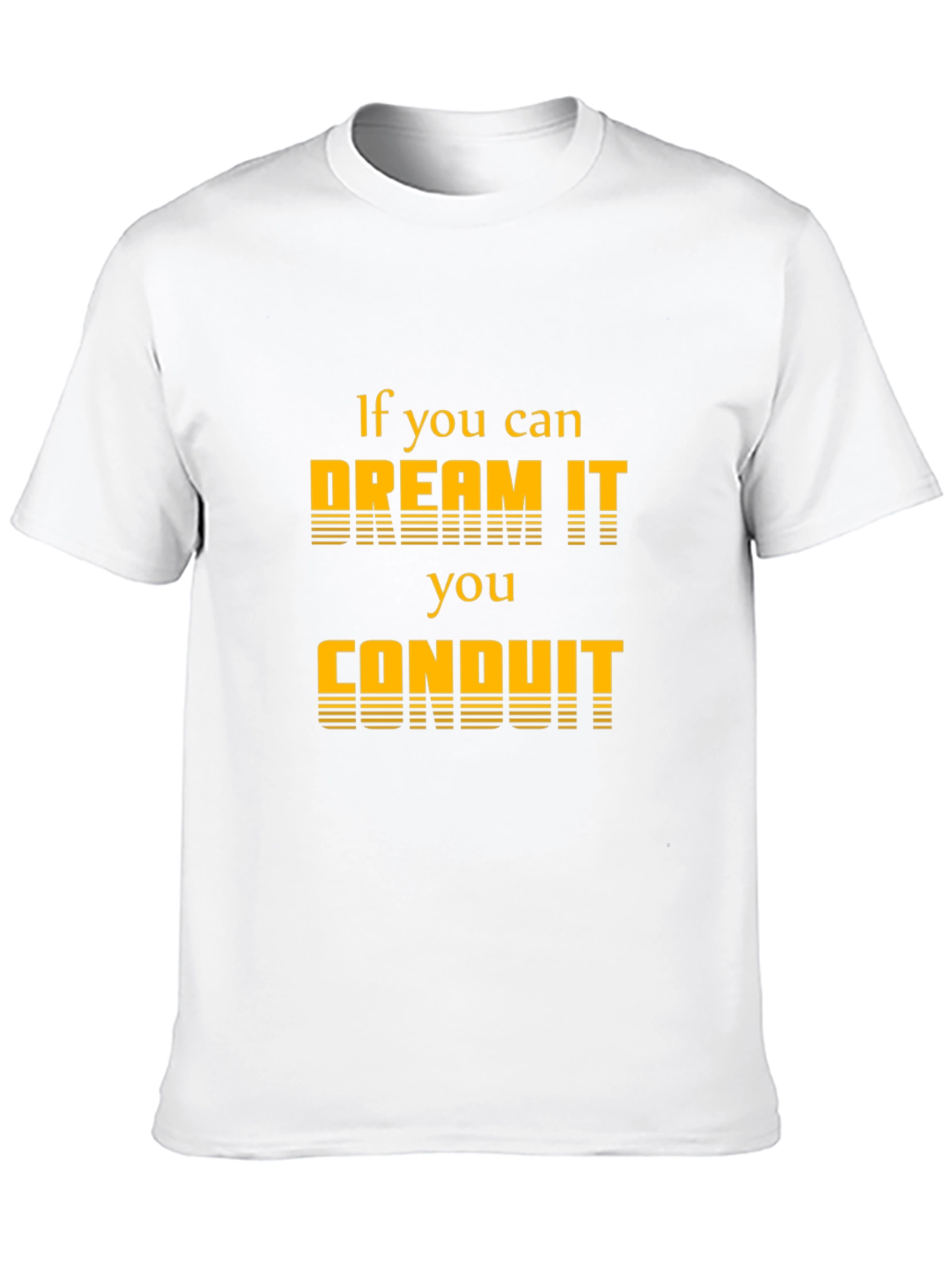 Black Dream It Conduit T-Shirt - Motivational Graphic Tee view 10