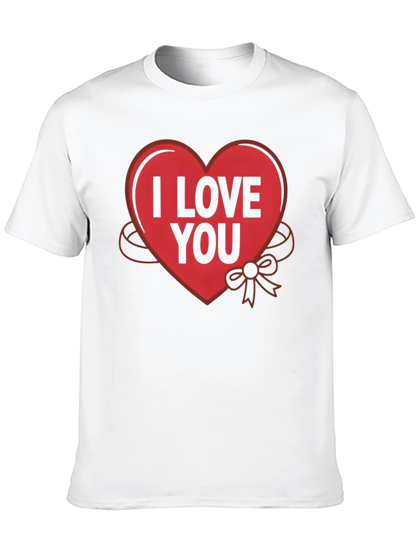 Black I Love You Heart Graphic T-Shirt view 10