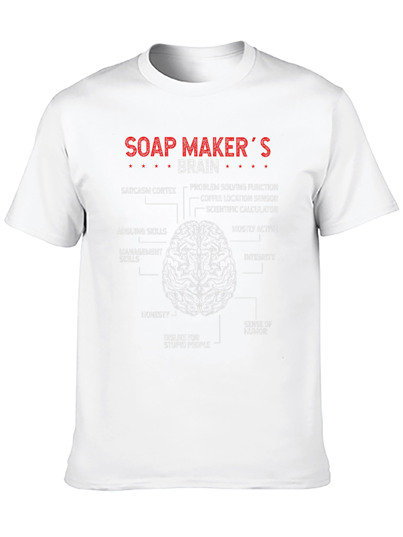 Black Soap Maker's Brain T-Shirt view 10