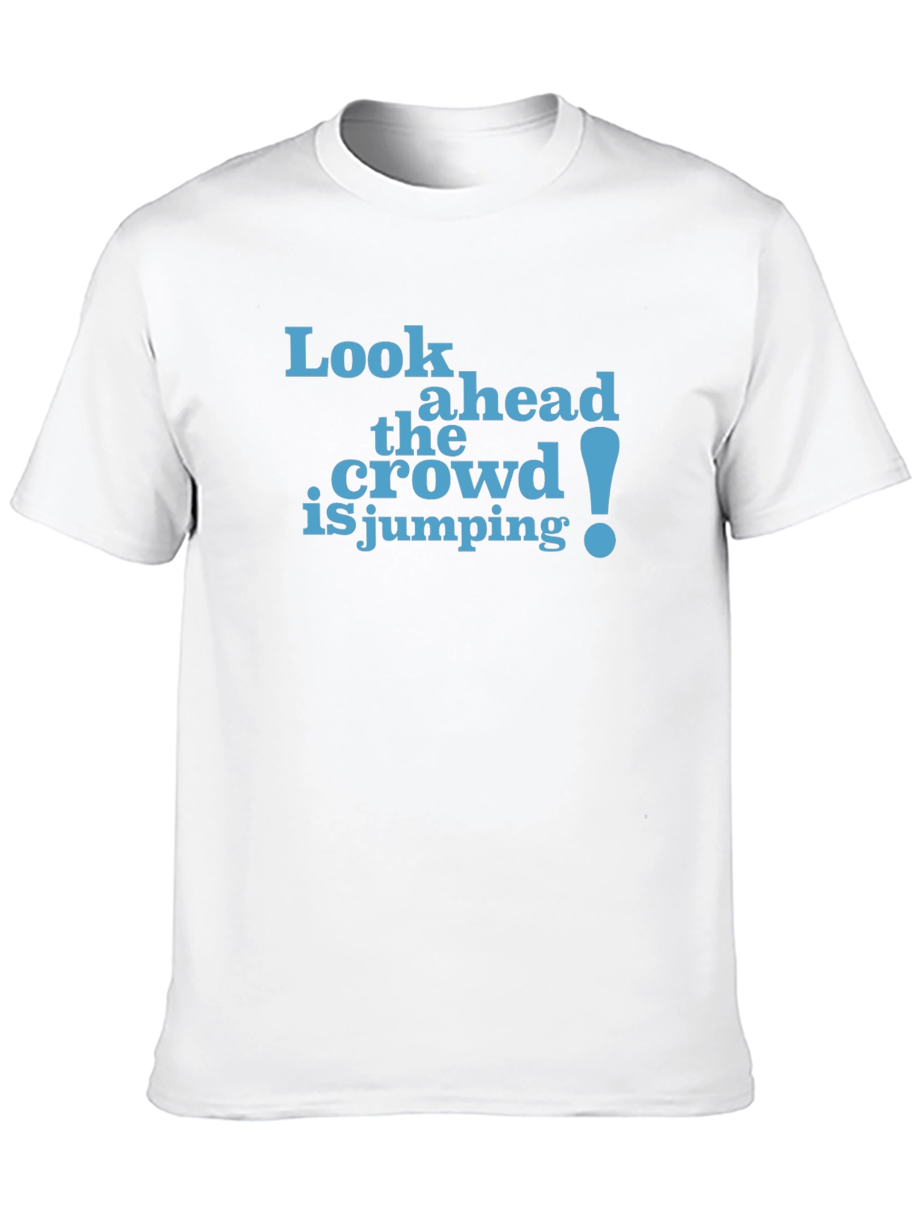 Black Look Ahead Funny Graphic Tee view 10