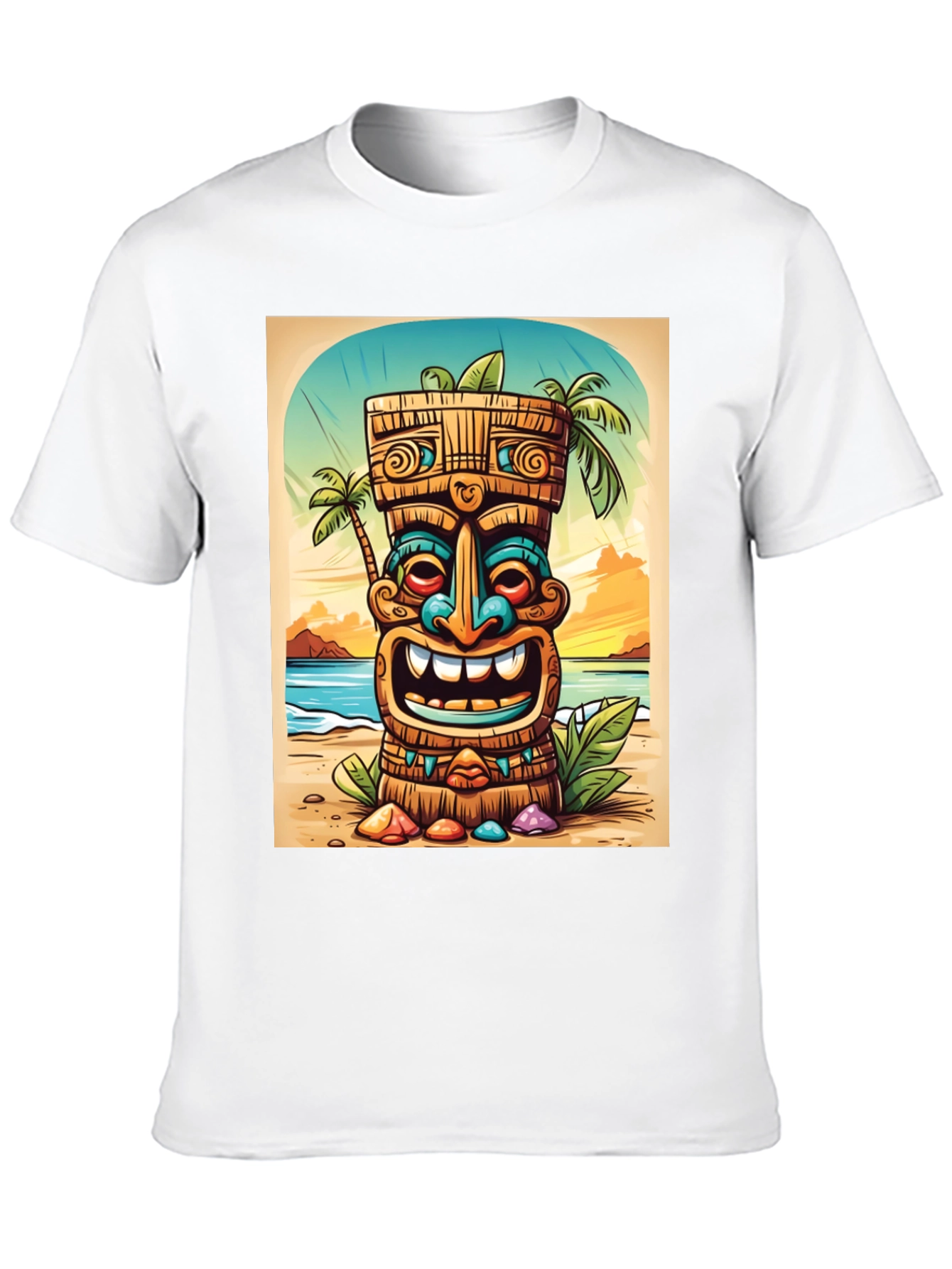 Tropical Tiki Graphic Tee - Island Vibes - 10