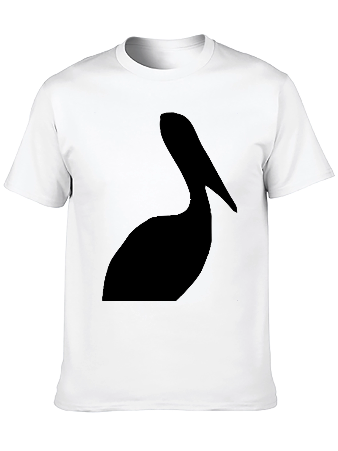 Black Pelican Silhouette Graphic Tee - Black Cotton T-Shirt view 10