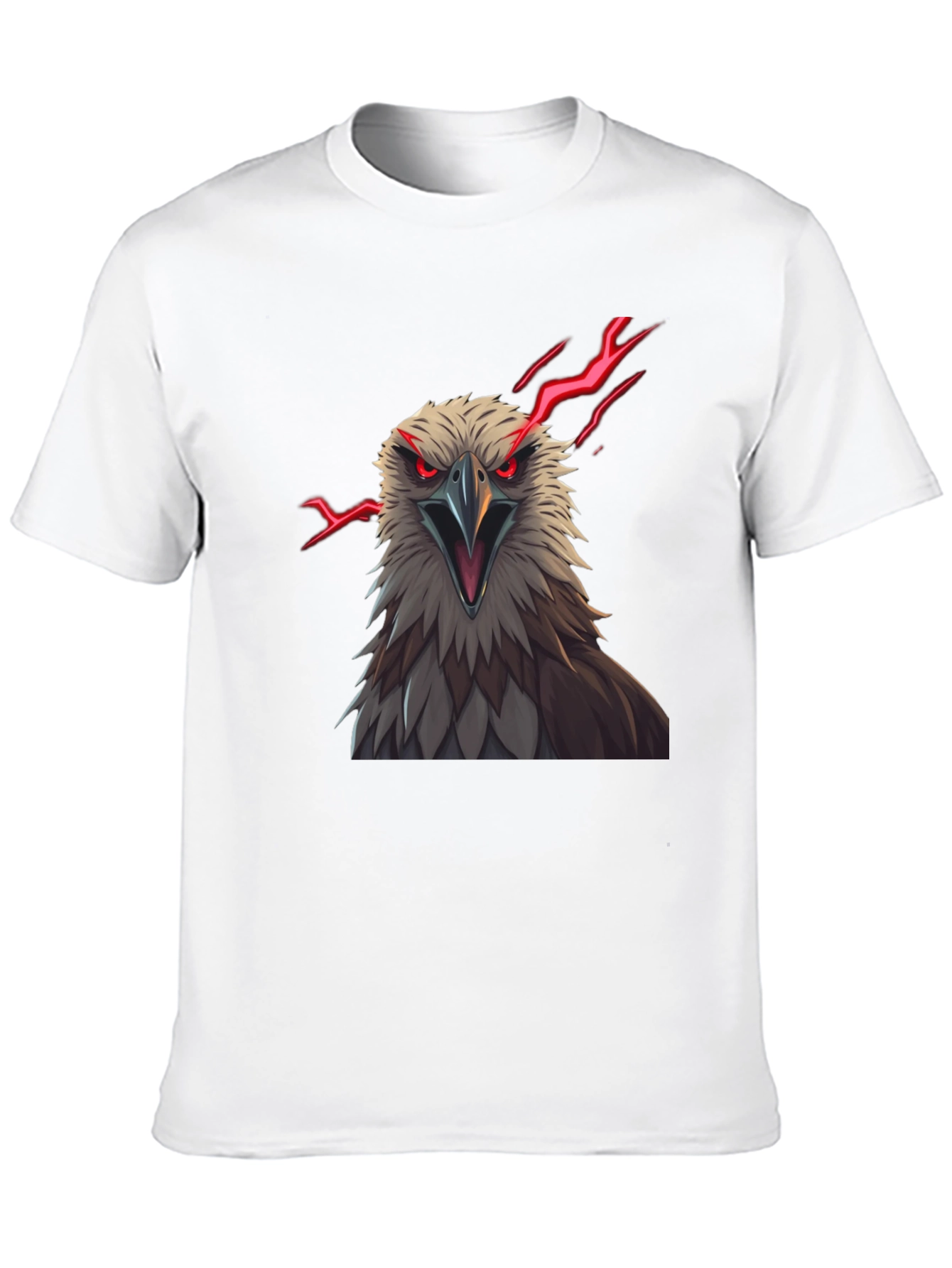 Black Men's Eagle Graphic Print Tee - Black view 10