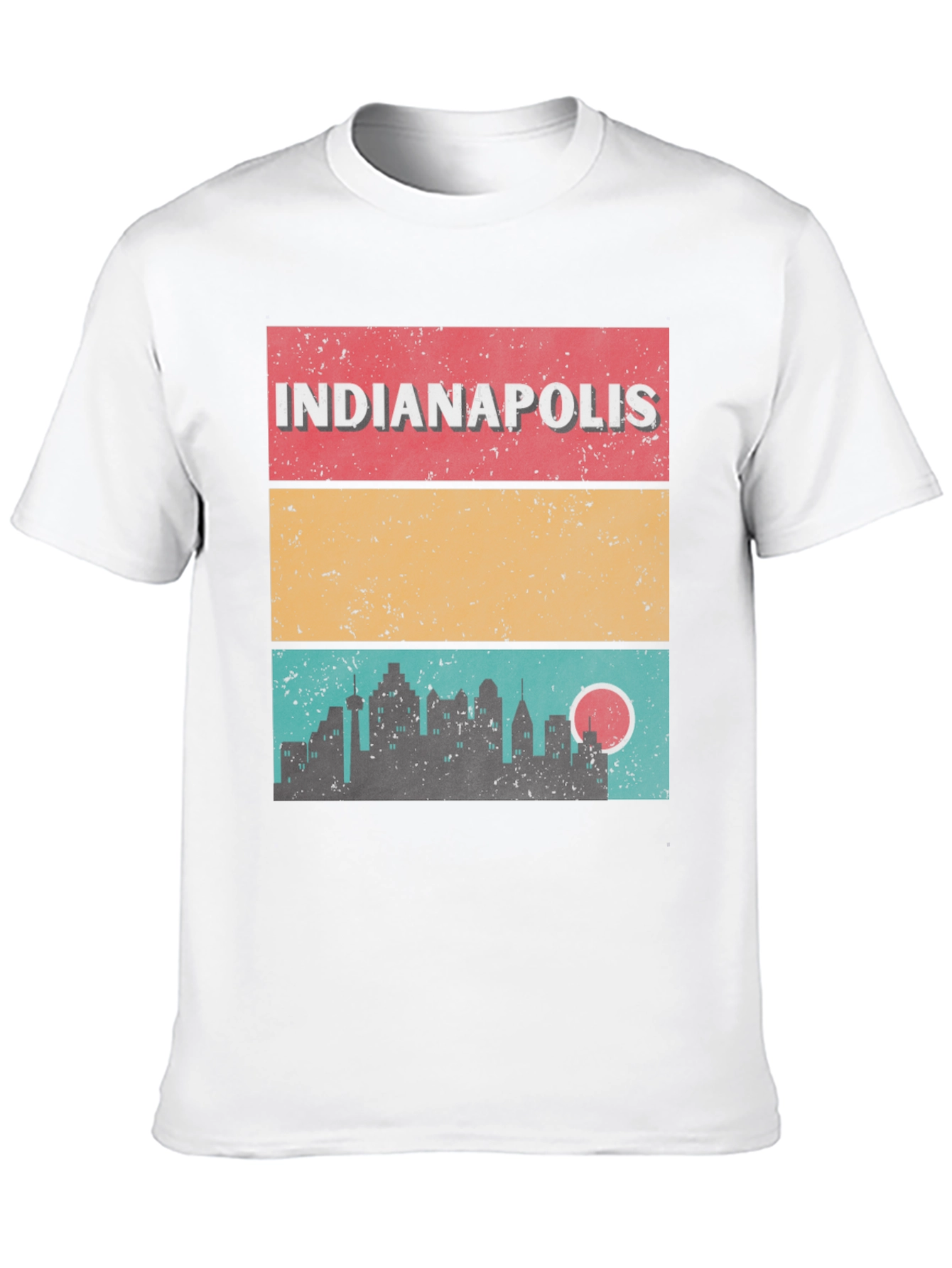 Black Indianapolis Skyline Graphic T-Shirt view 10