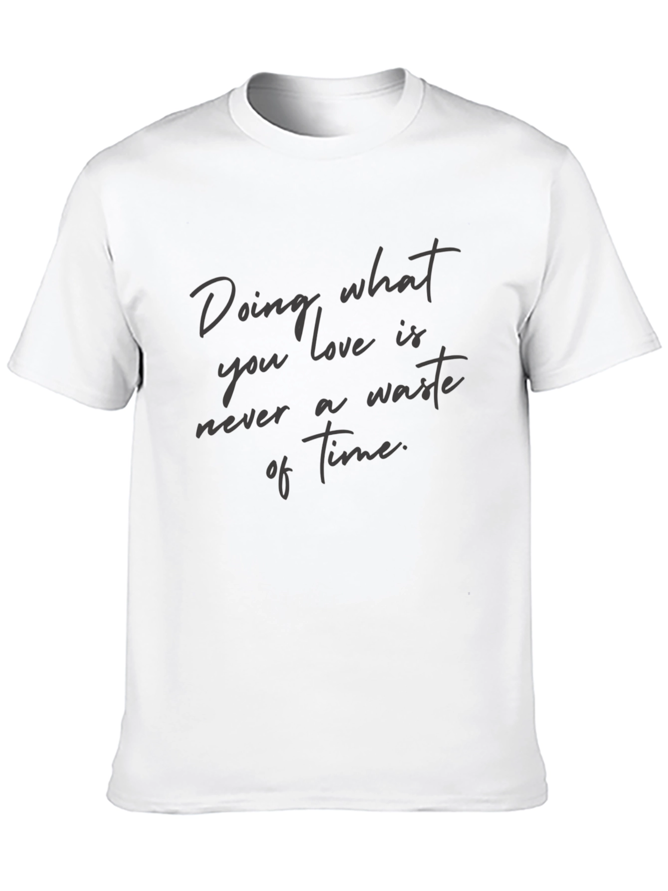 Black Motivational T-Shirt - "Doing What You Love" view 10