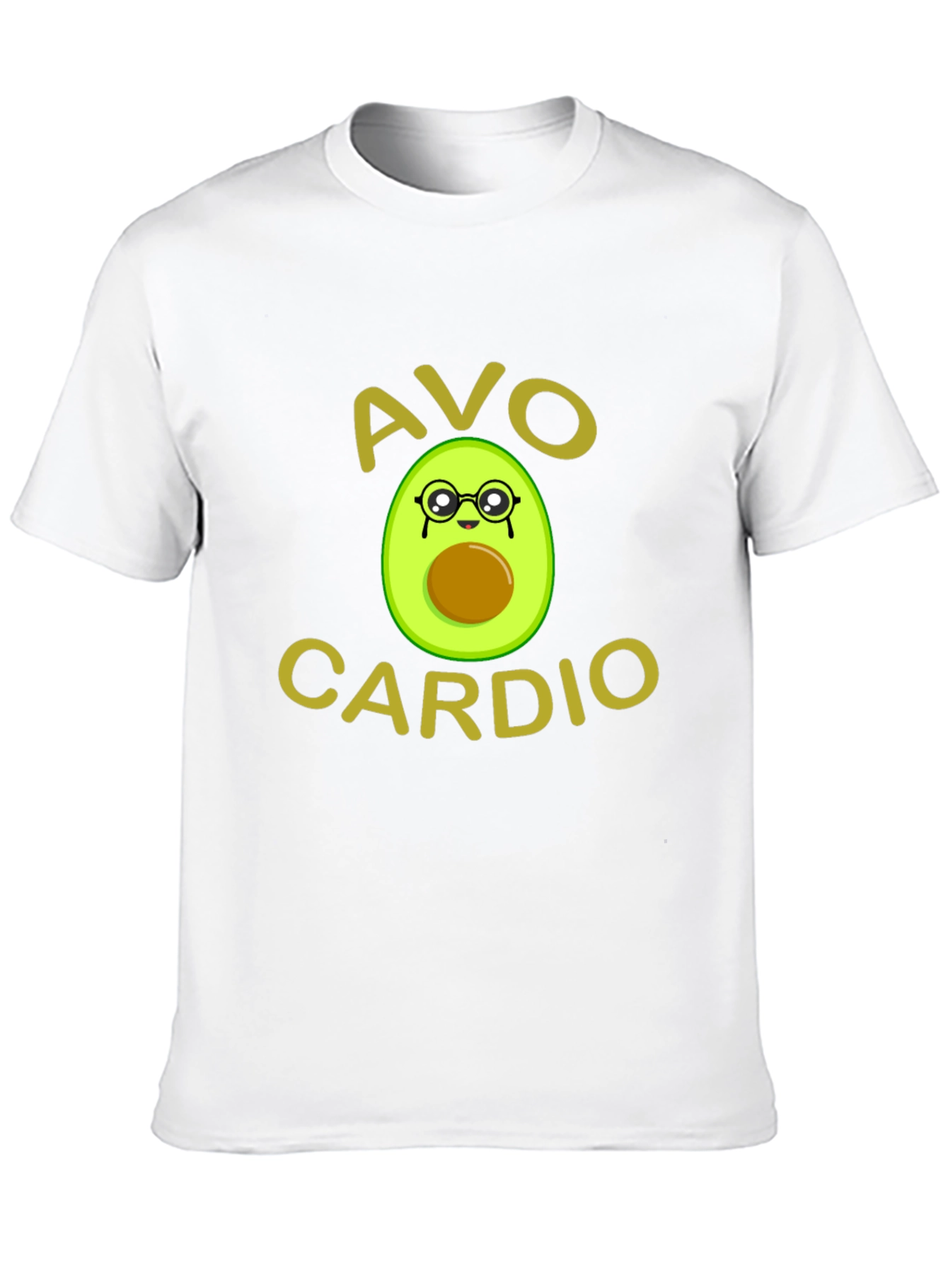 Black Avo Cardio T-Shirt - Funny Avocado Workout Tee view 10