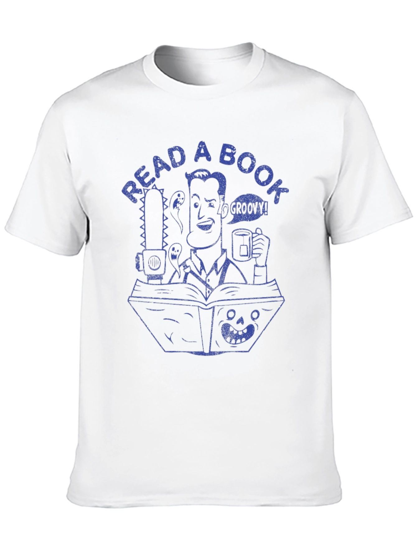 Black Read A Book! Groovy T-Shirt view 10