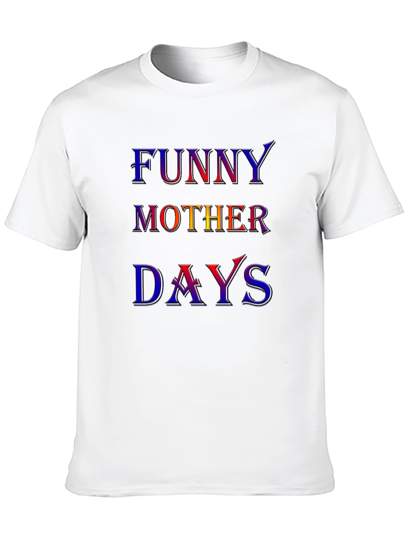 Black Funny Mother Days Colorful Graphic T-Shirt view 10