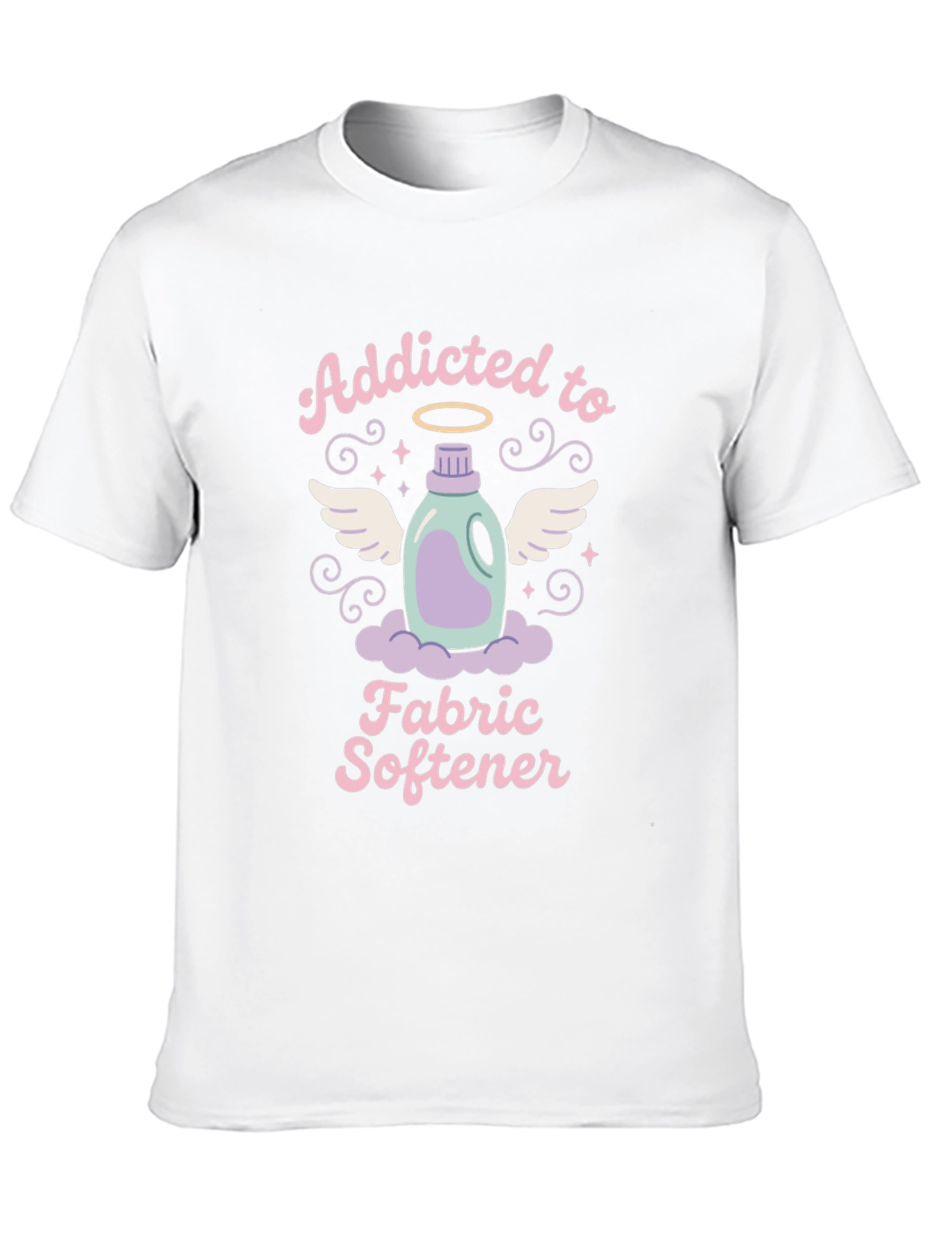 Black Addicted to Fabric Softener T-Shirt - Soft Wash Apparel view 10