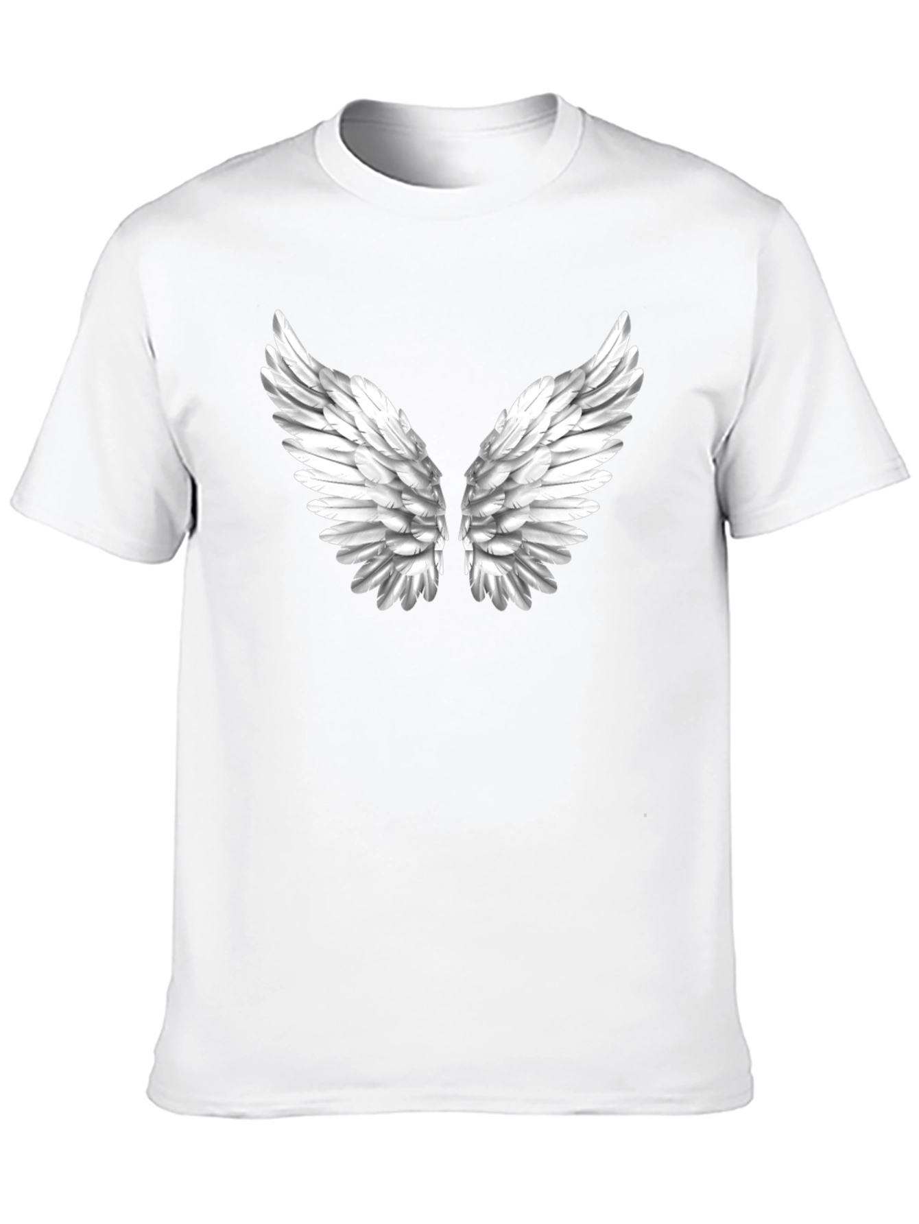 Black Angel Wing Graphic Black T-Shirt view 10