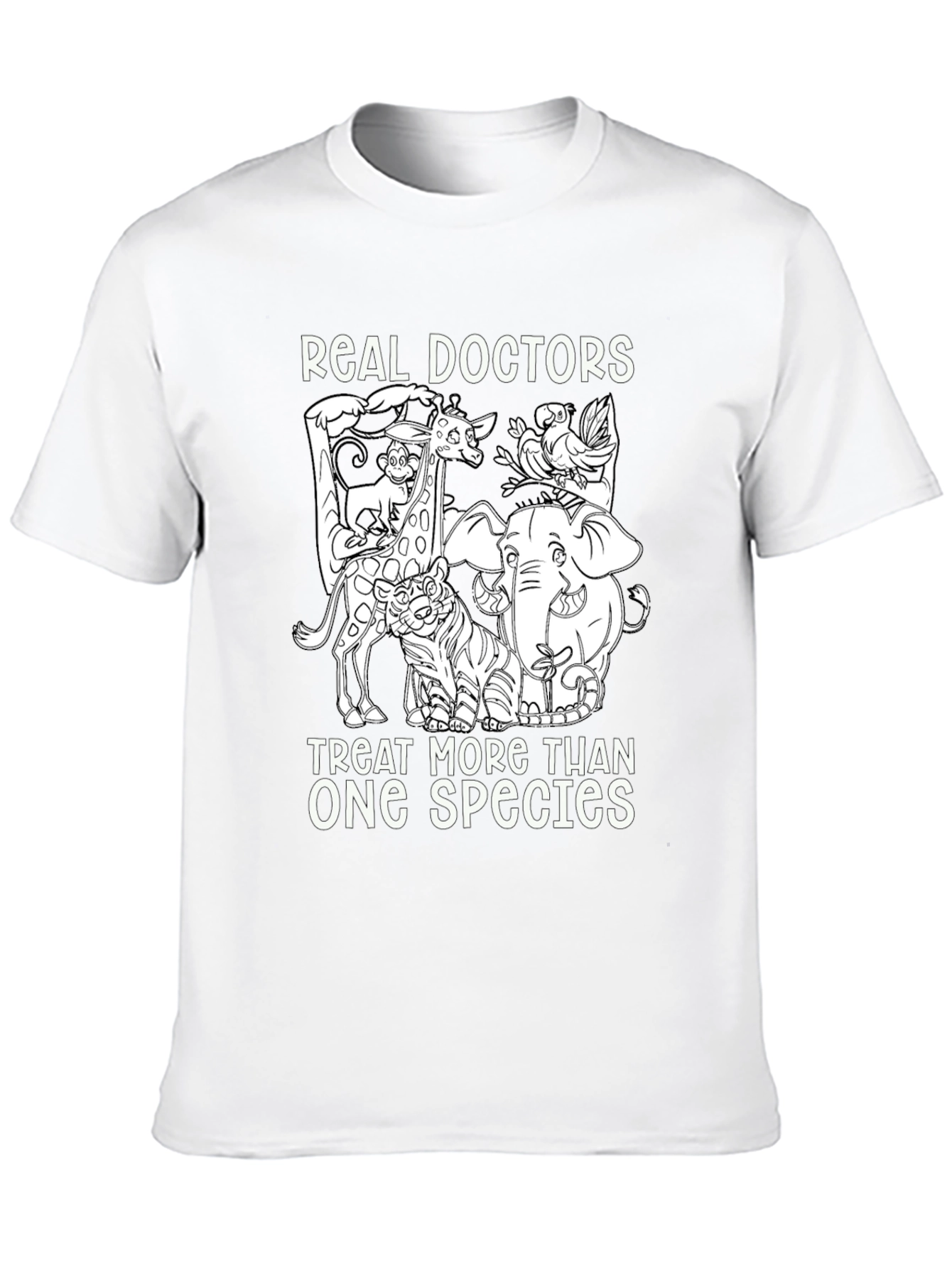 Vet T-Shirt - Real Doctors Treat More Than One Species - 10