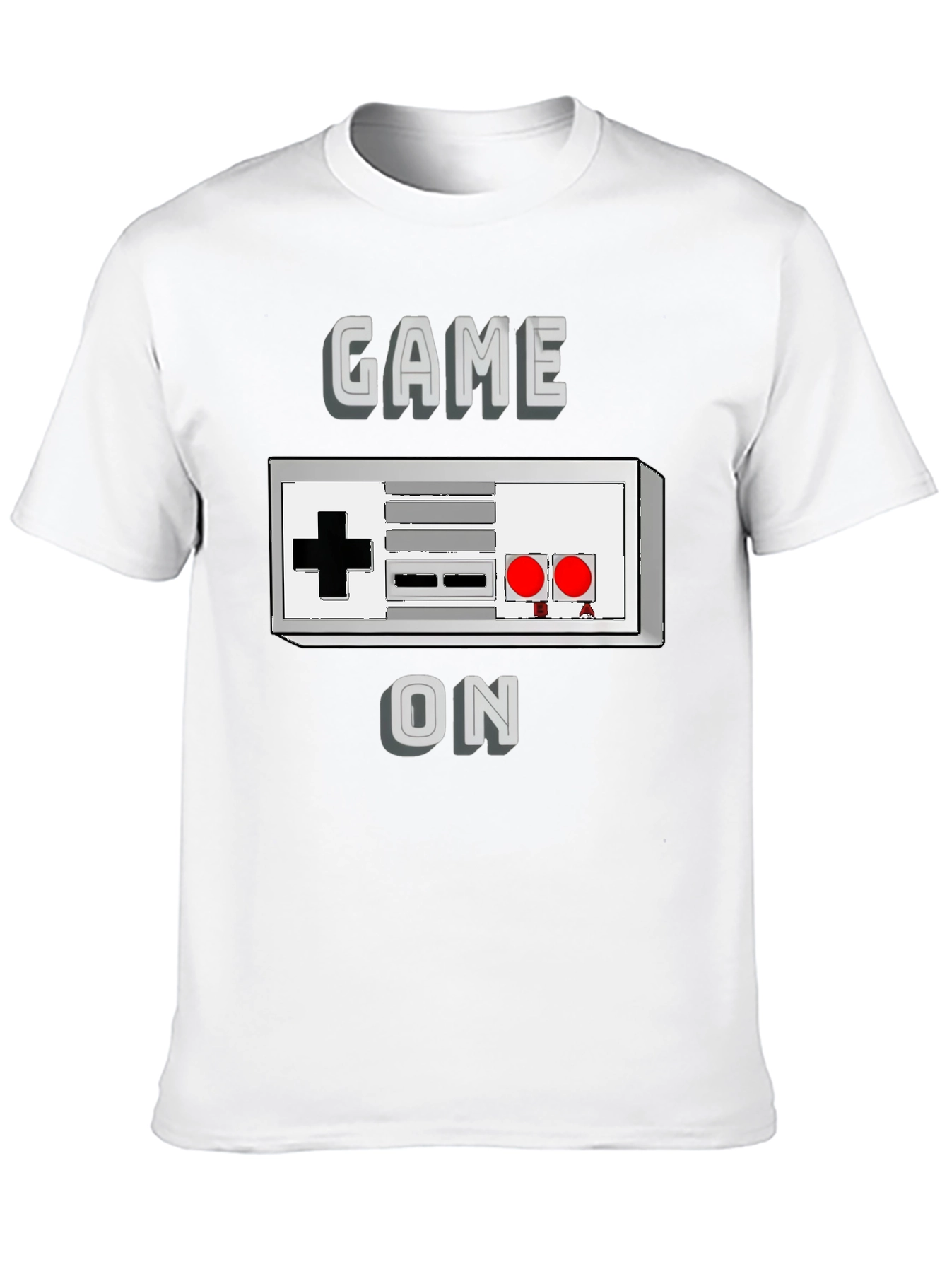 Black Game On Retro Controller T-Shirt view 10