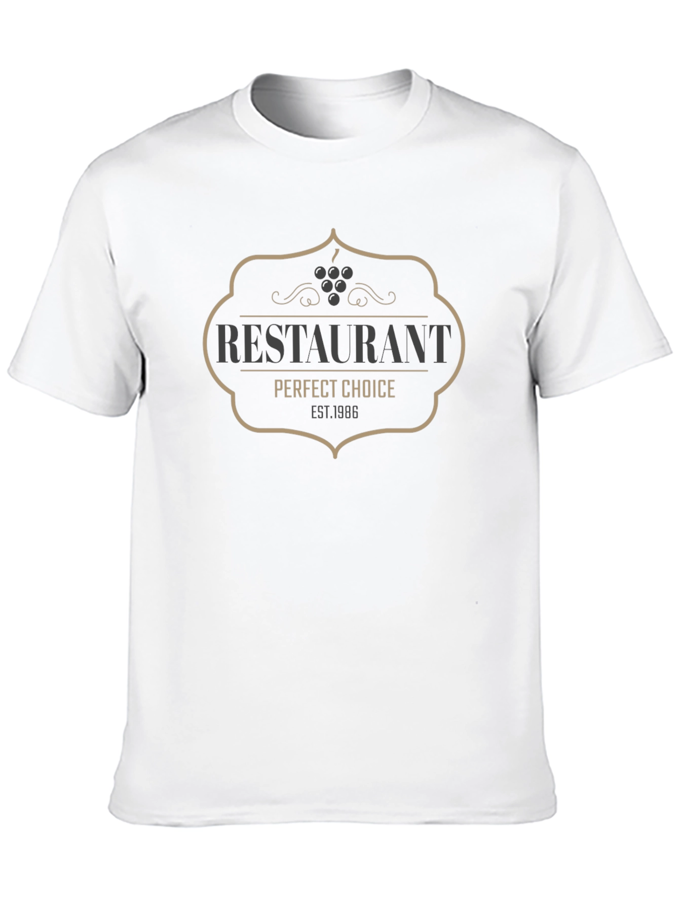 Black Restaurant Perfect Choice EST. 1986 Black T-Shirt view 10