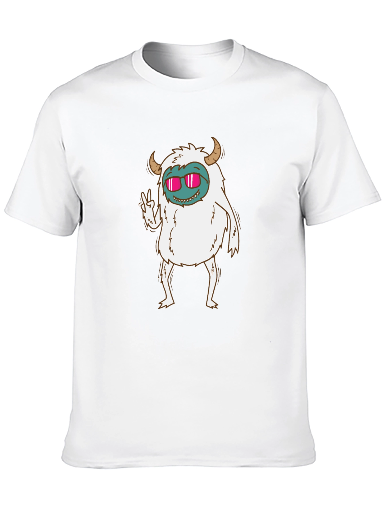 Black Monster Peace Sign T-Shirt view 10