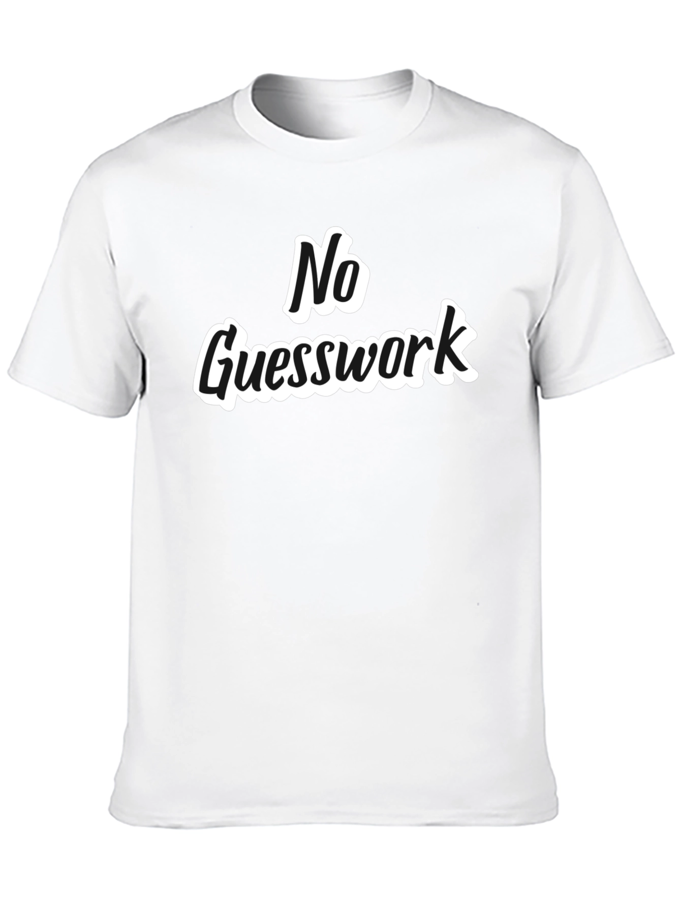 Black No Guesswork Black Graphic Tee view 10