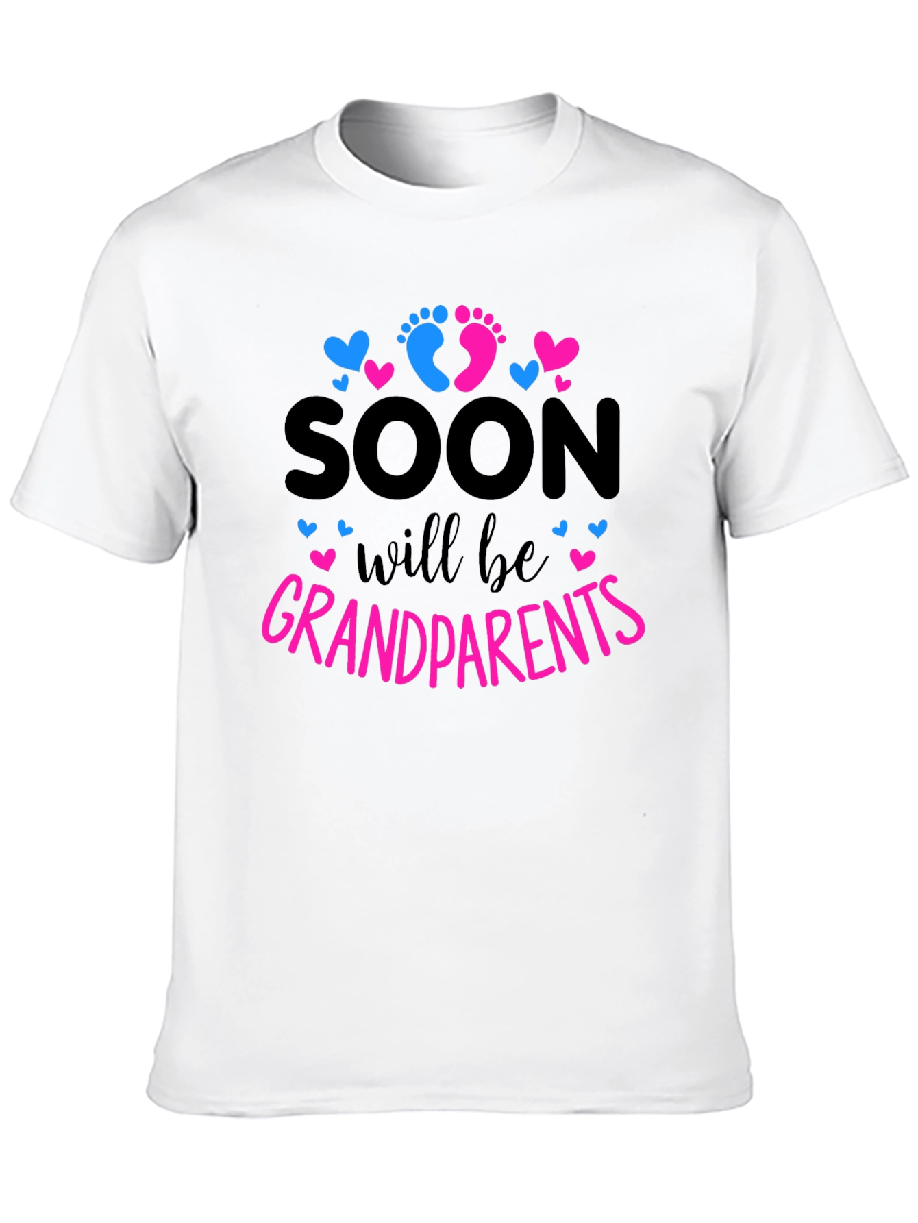Black Soon to be Grandparents Baby Reveal T-shirt view 10