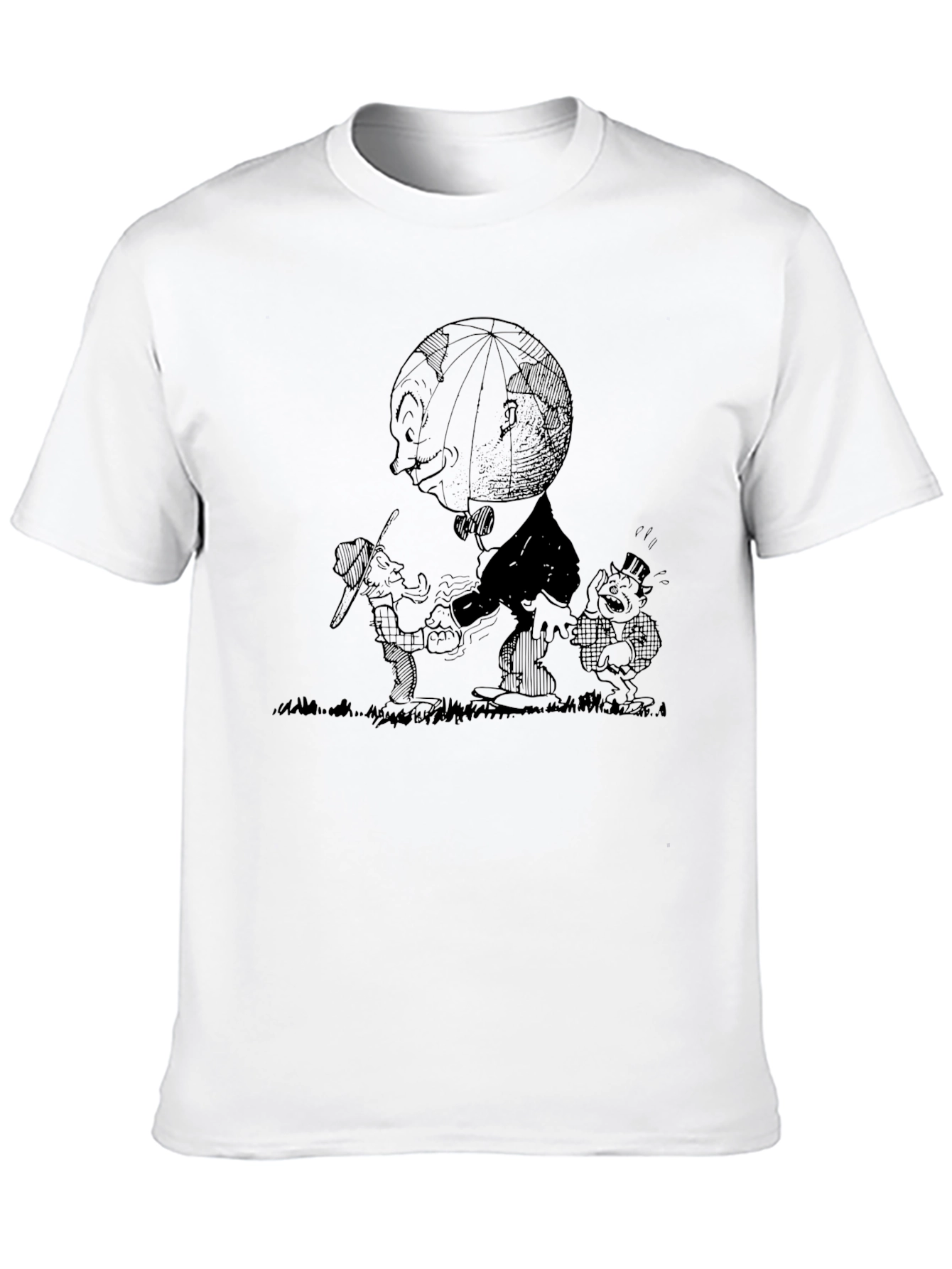 Black Cartoon Graphic Black T-Shirt view 10
